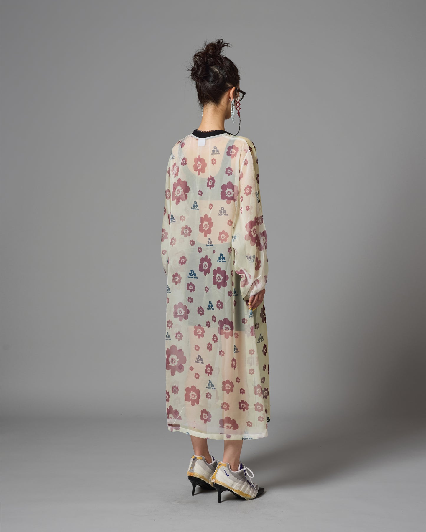 [PRE ORDER] DIRECT PRINT SHEER ONE-PIECE (FLOWER LOGO)