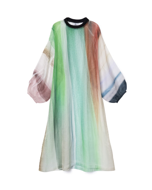 [PRE ORDER] DIRECT PRINT SHEER ONE-PIECE (STRIPE)