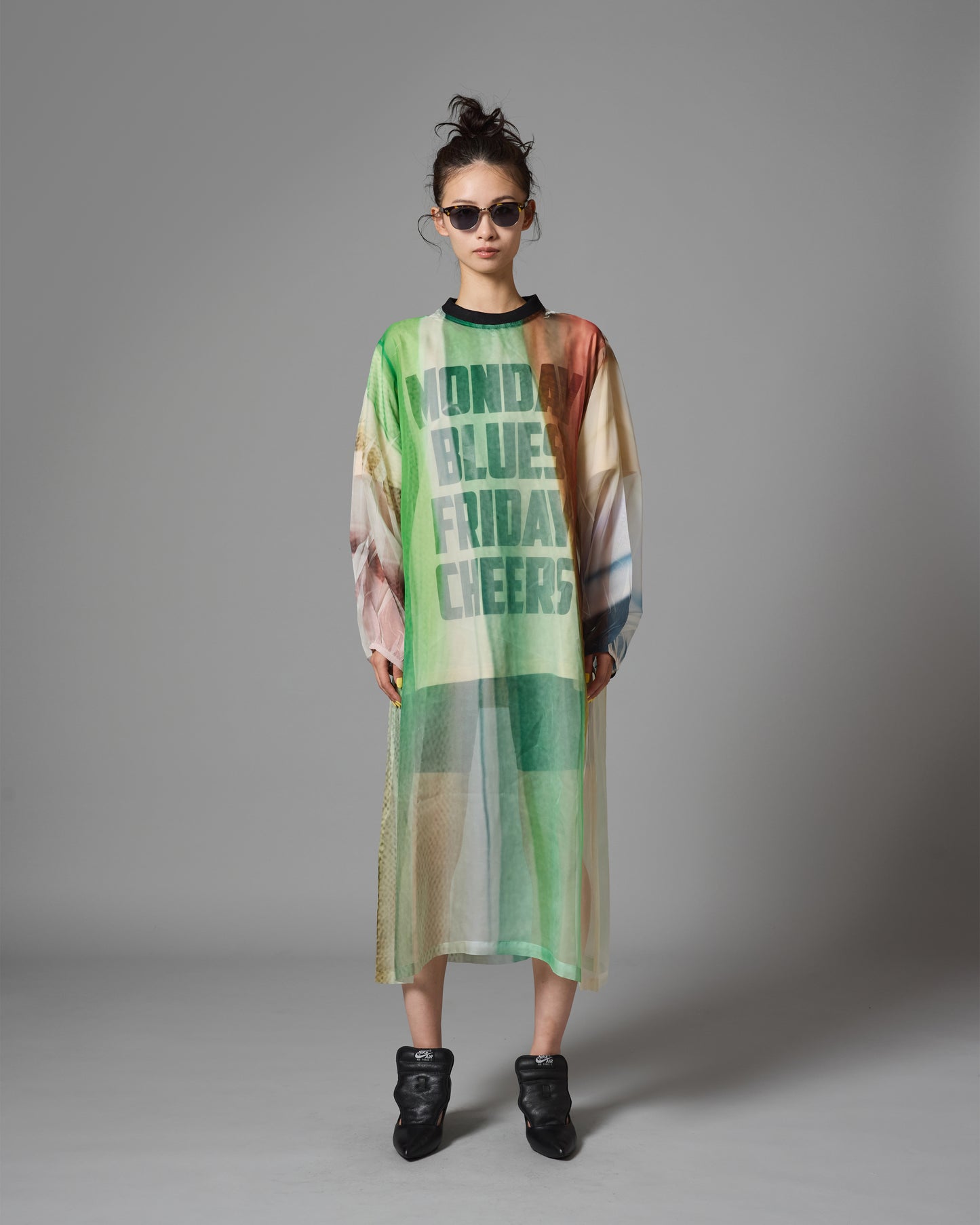 [PRE ORDER] DIRECT PRINT SHEER ONE-PIECE (STRIPE)