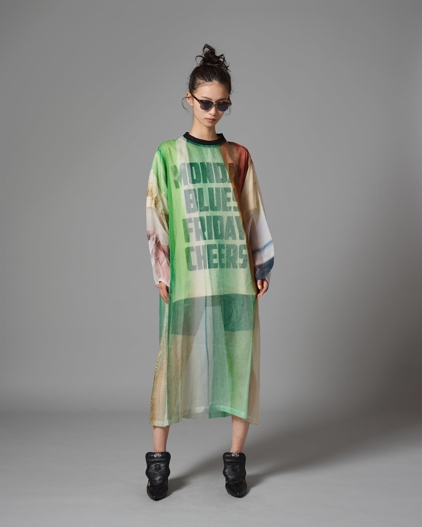 [PRE ORDER] DIRECT PRINT SHEER ONE-PIECE (STRIPE)