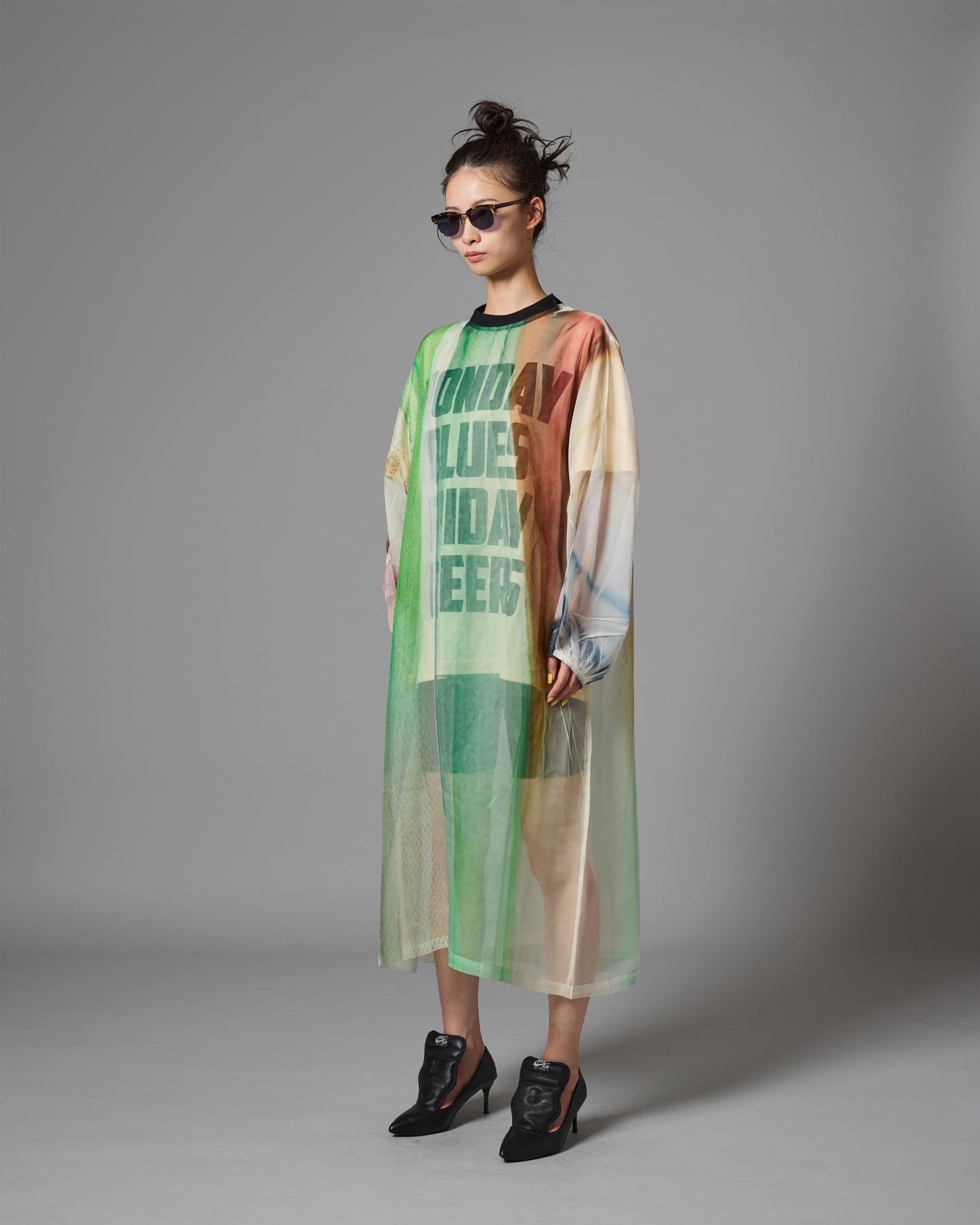 [PRE ORDER] DIRECT PRINT SHEER ONE-PIECE (STRIPE)