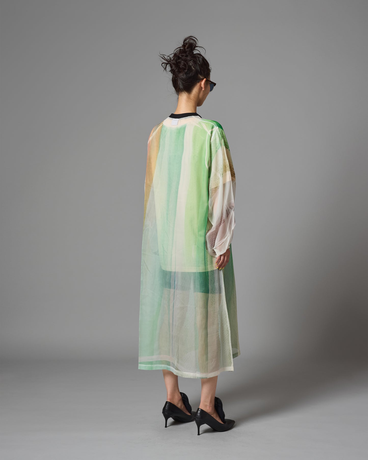 [PRE ORDER] DIRECT PRINT SHEER ONE-PIECE (STRIPE)