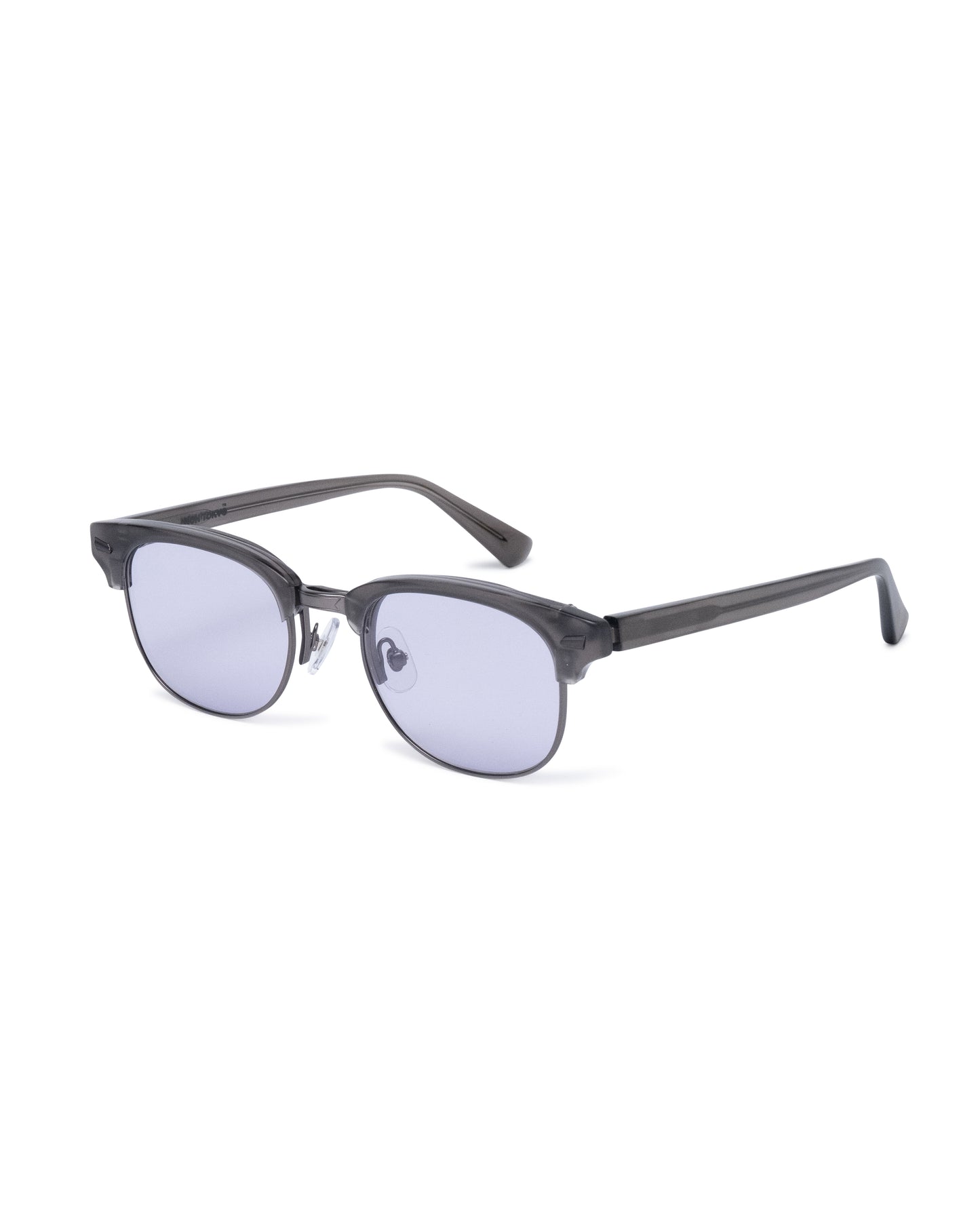 FLIP-UP METAL SIRMONT SUNGLASSES (GRAY/PURPLE LENS)