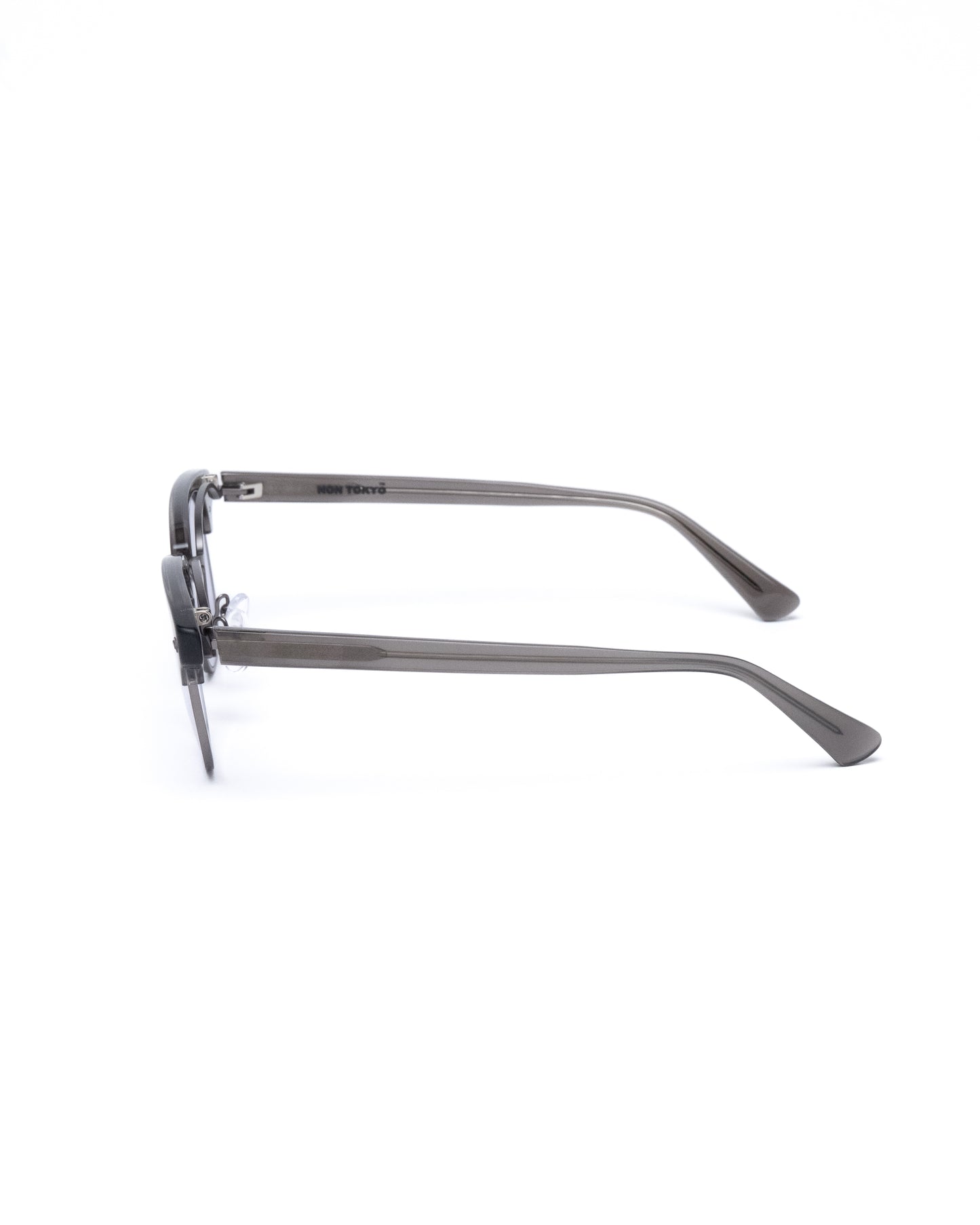 FLIP-UP METAL SIRMONT SUNGLASSES (GRAY/PURPLE LENS)