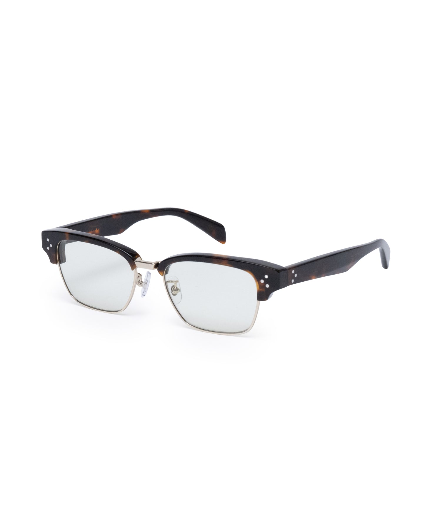 METAL SIRMONT GLASSES (BROWN/GREEN LENS)