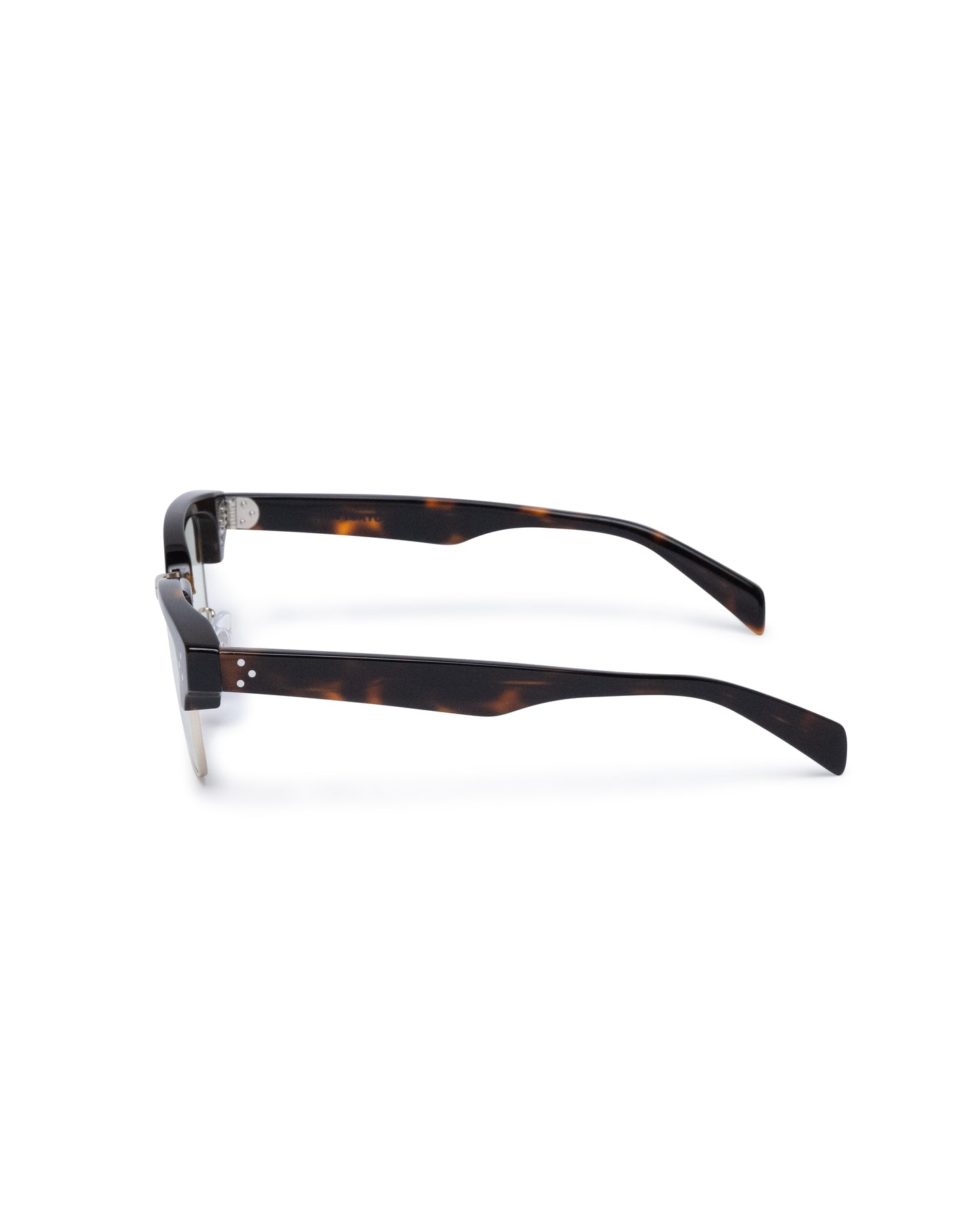 METAL SIRMONT GLASSES (BROWN/GREEN LENS)