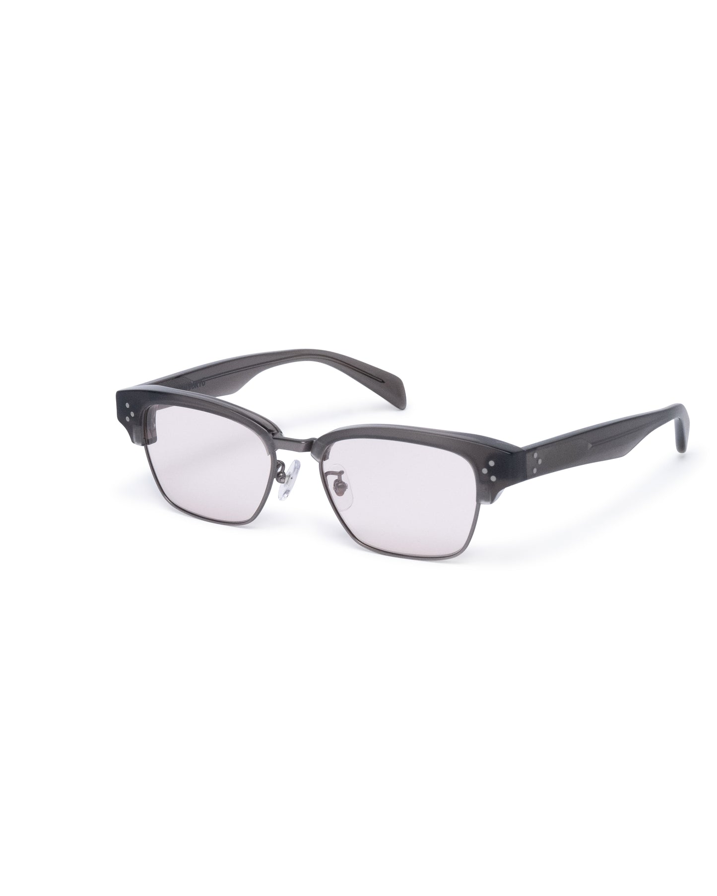 METAL SIRMONT GLASSES (GRAY/PINK LENS)