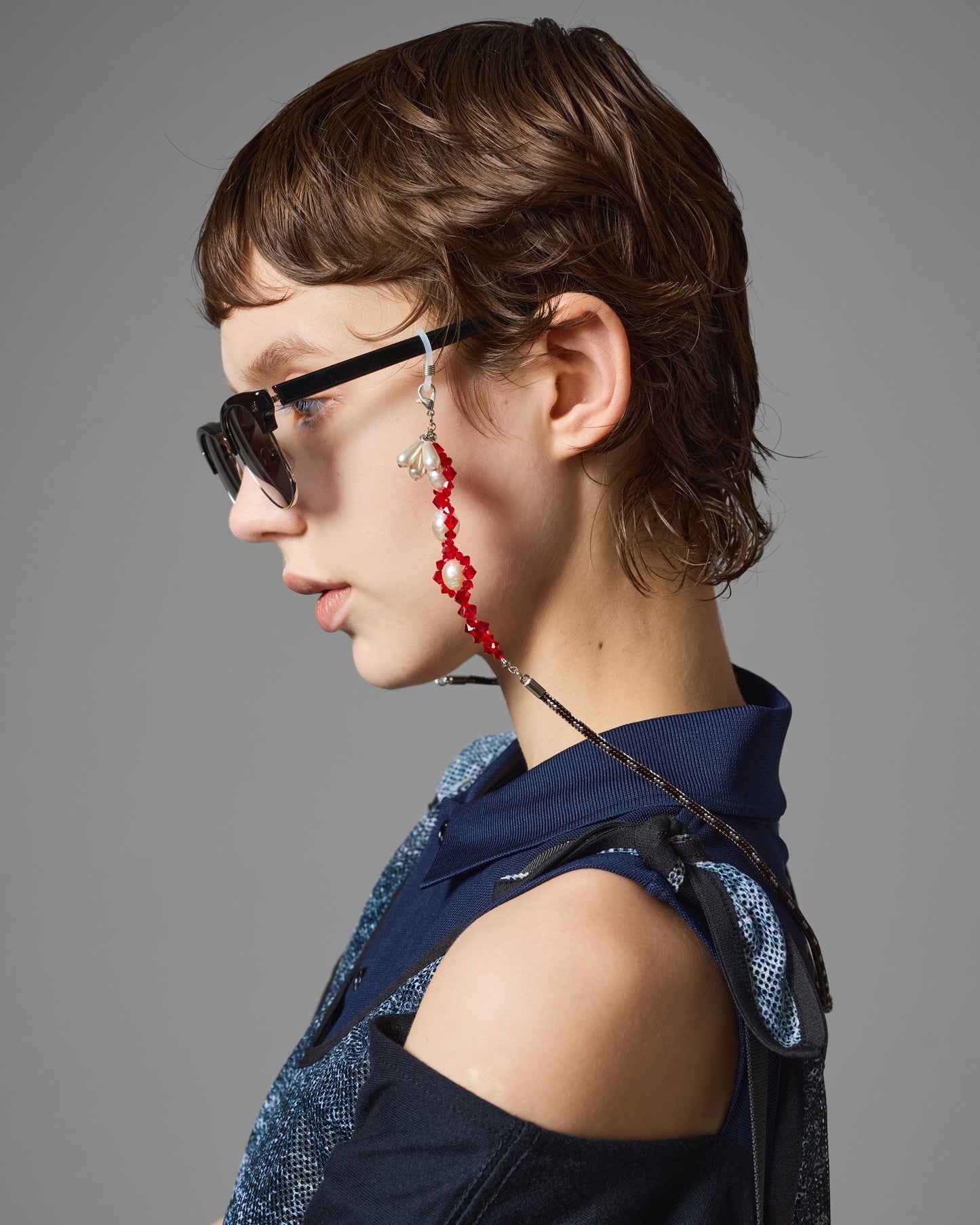 PERL&CRYSTAL GLASSES CODE (RED)