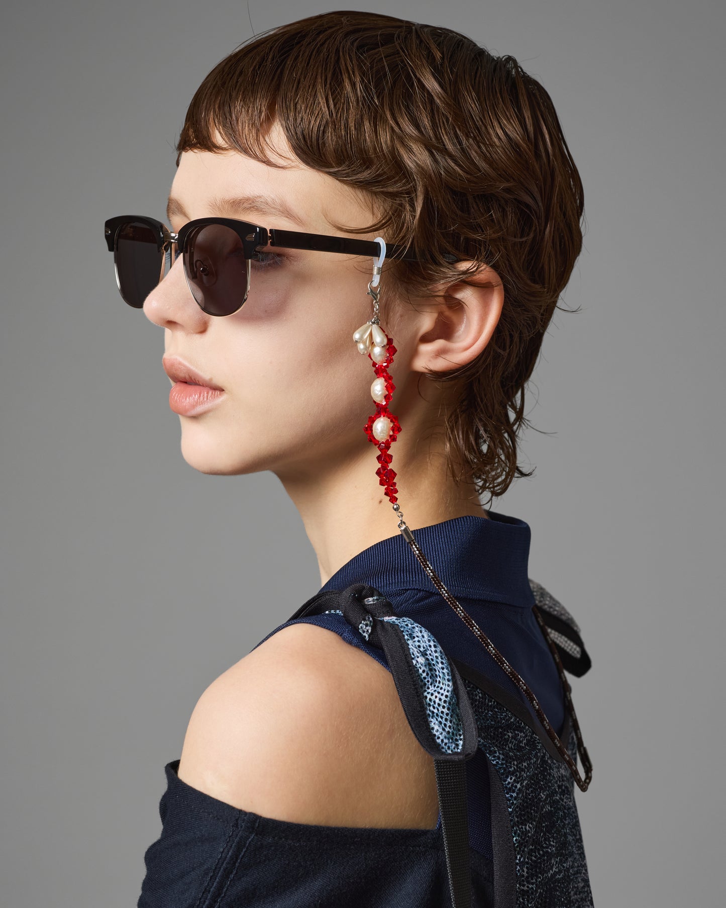 PERL&CRYSTAL GLASSES CODE (RED)