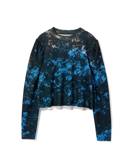 PRINT RIB PUFF SLEEVE C/S (BRANCH)