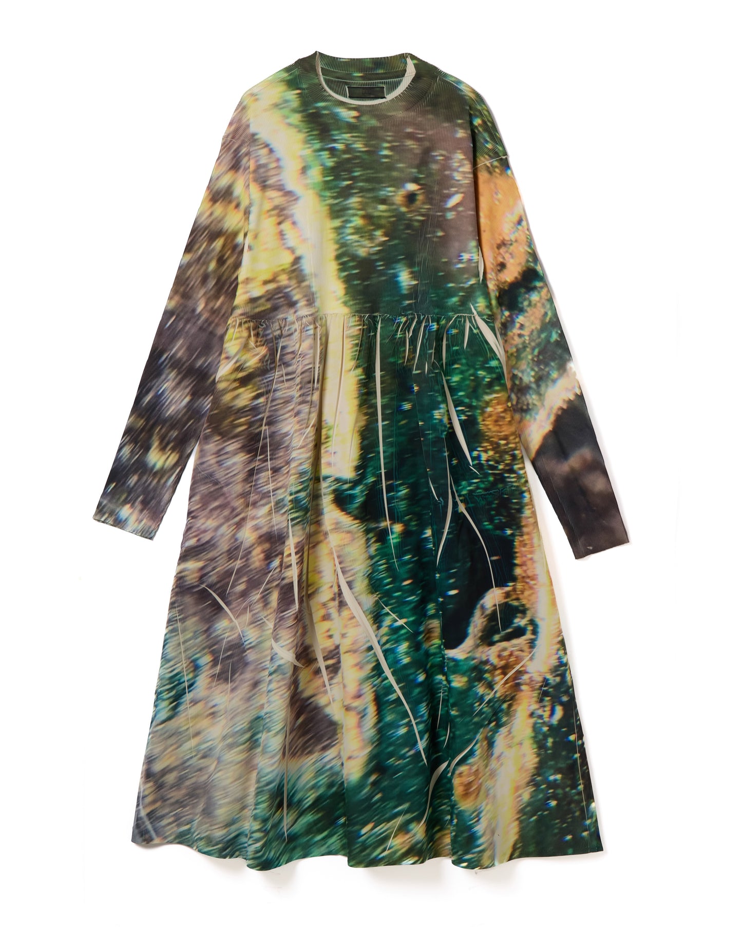 DIRECT PRINT RIB GATHER O/P (YELLOW)