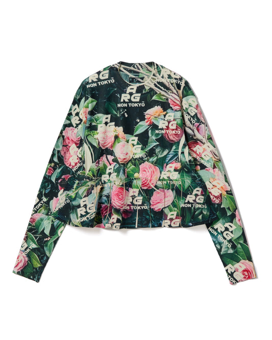 DIRECT PRINT RIB GATHER C/S (ARG ROSE)