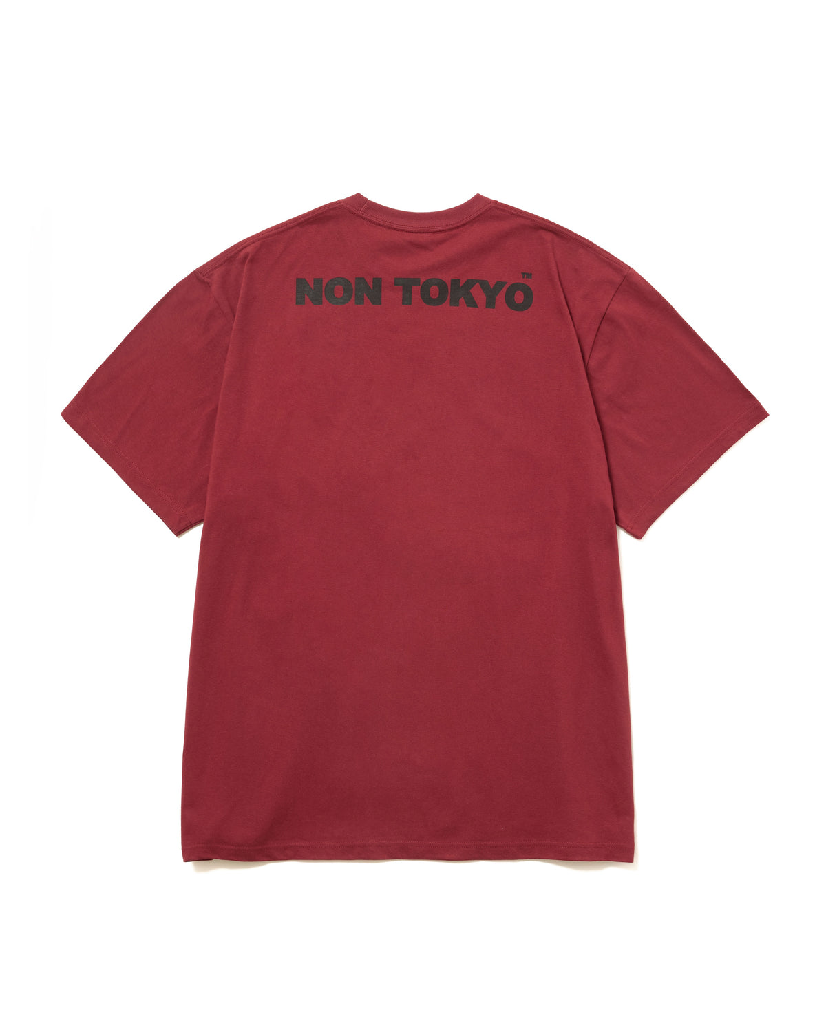 PRINT H/S BIG T-SHIRT / SCULL CHERRY  (WINE)