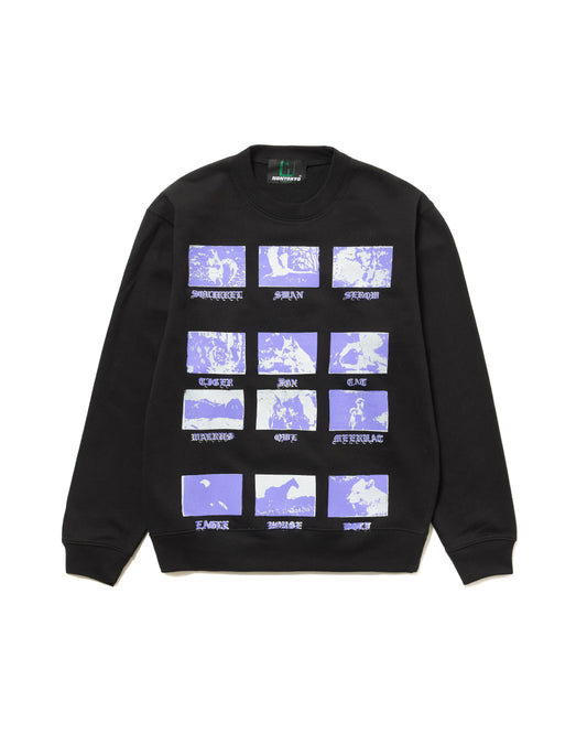 PRINT PULLOVER SWEAT / ANIMAL (BLACK)