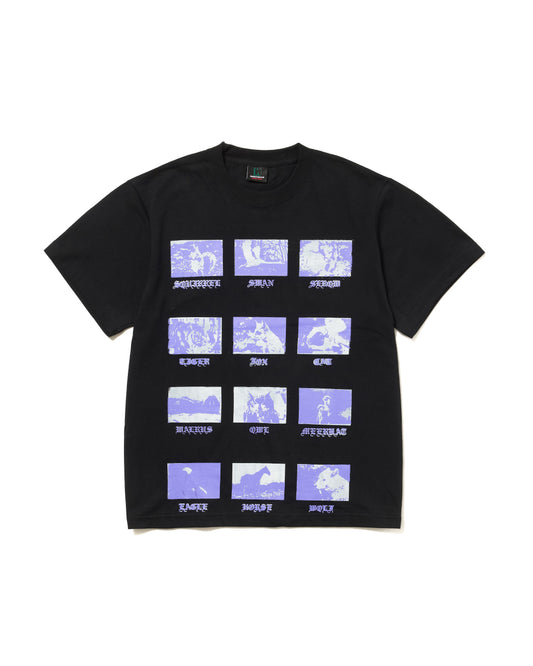 PRINT H/S T-SHIRT / ANIMAL  (BLACK)