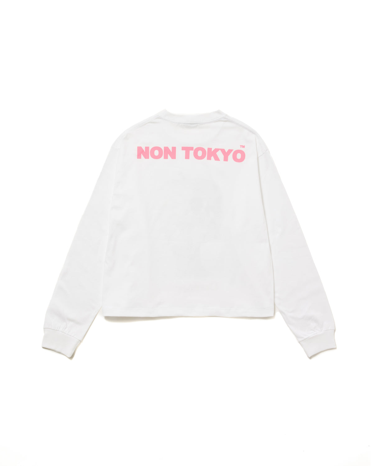 PRINT L/S SHORT T-SHIRT / DEVIL APPLE (WHITE)