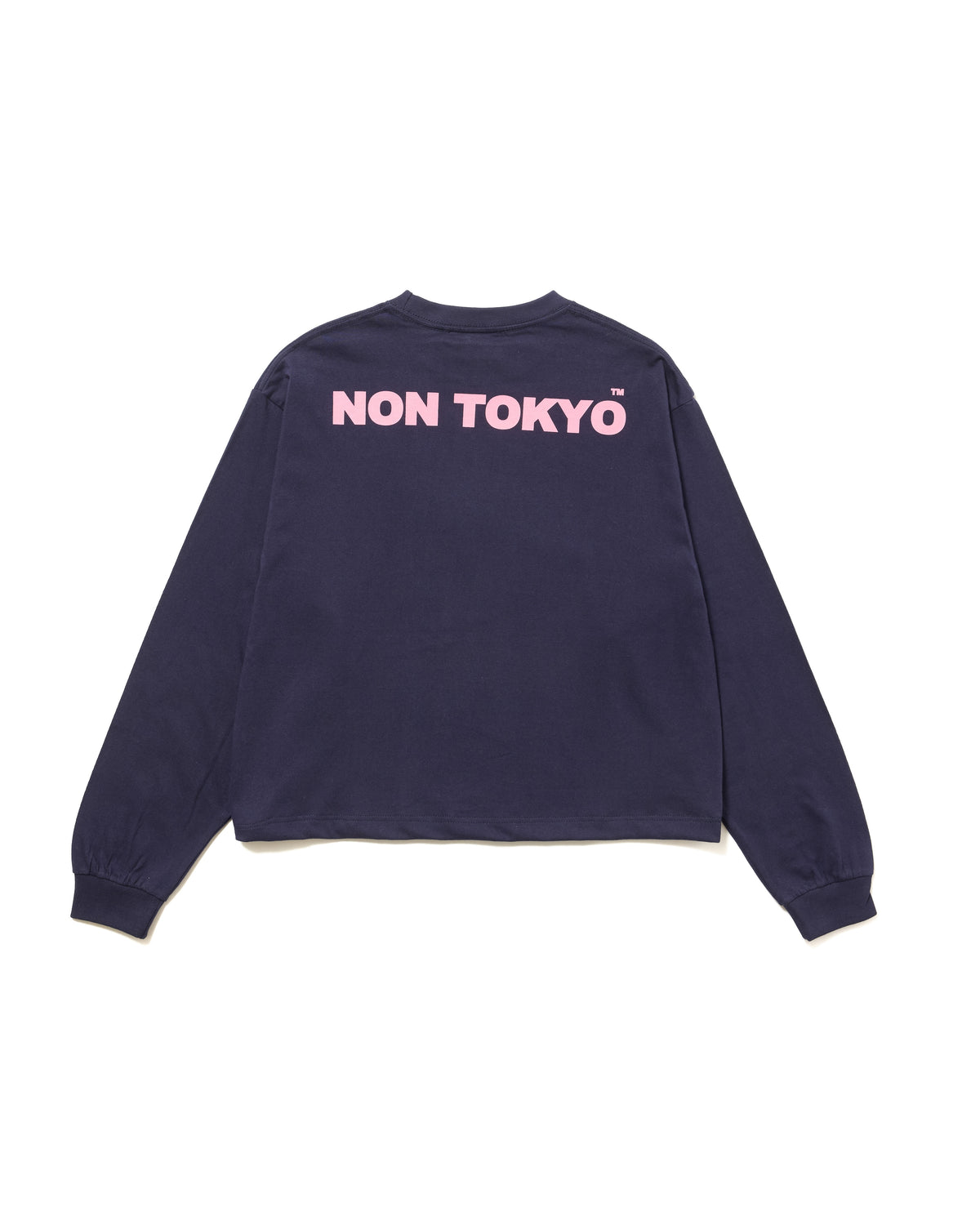 PRINT L/S SHORT T-SHIRT / DEVIL APPLE (NAVY)