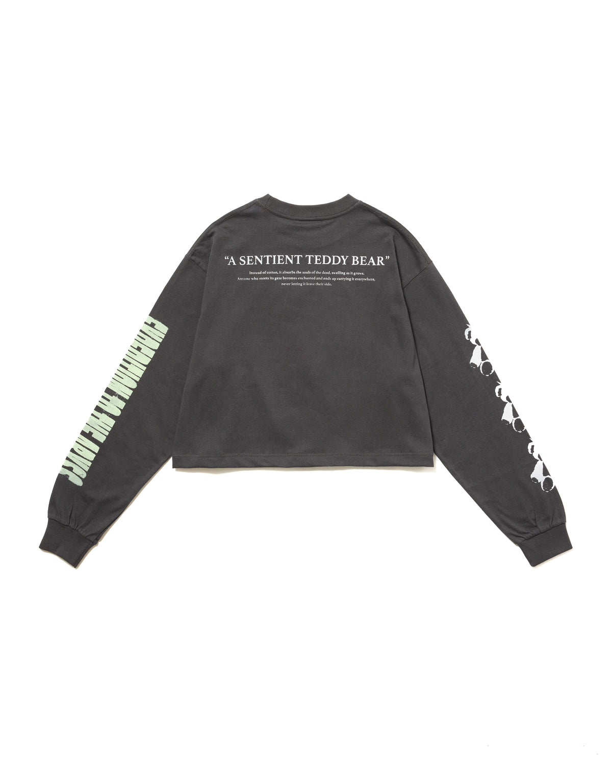 PRINT L/S SHORT T-SHIRT / BEAR (D.GRAY)
