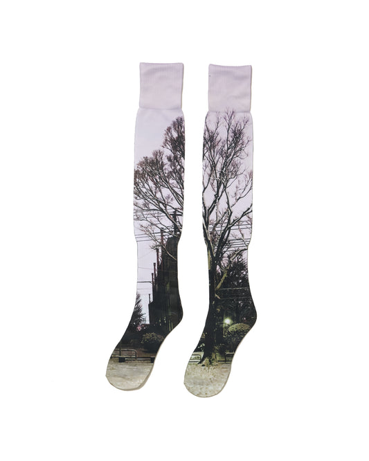 DIRECT PRINT LONG SOX(TREE)