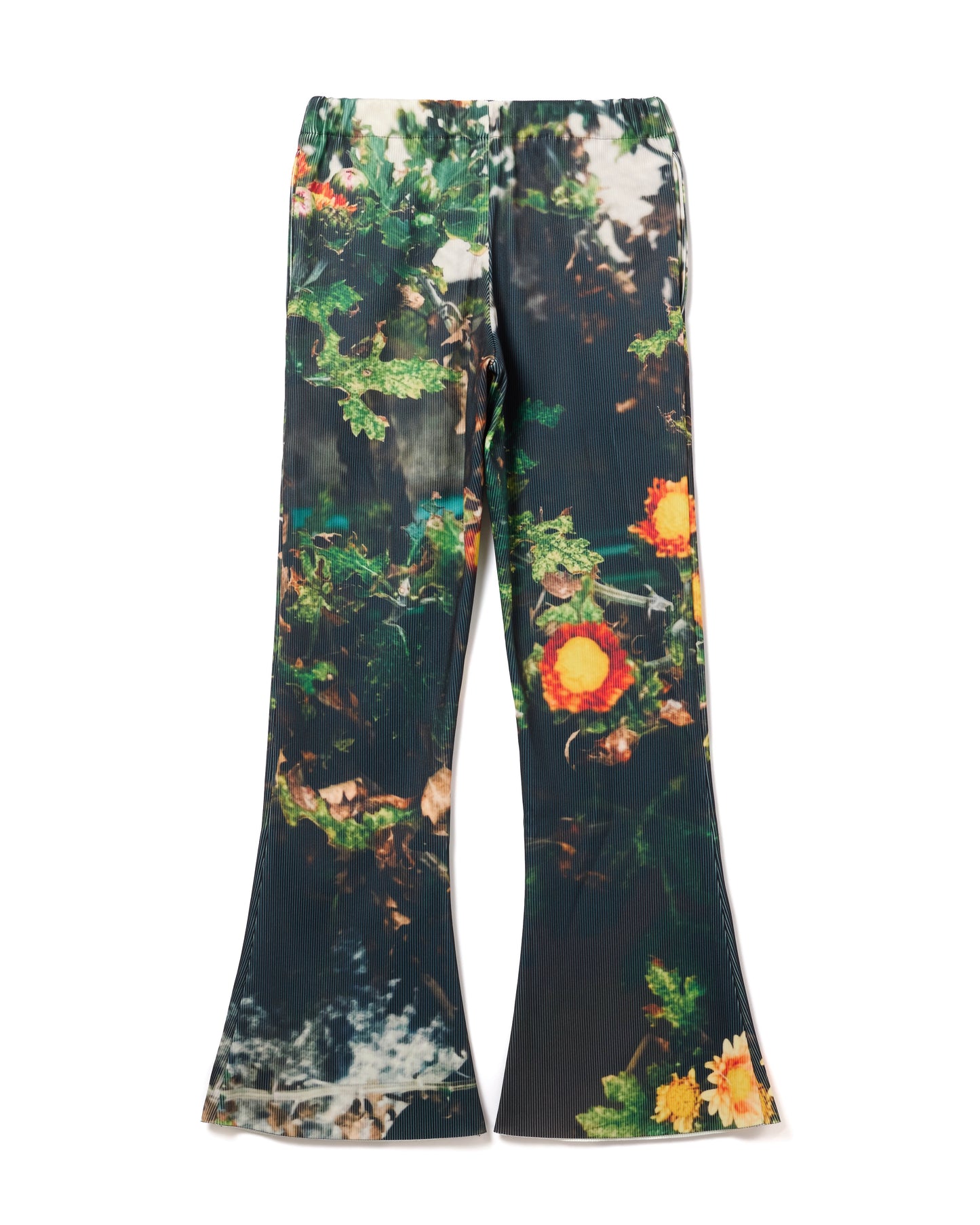 RIB FLARE PANTS (FLOWER)