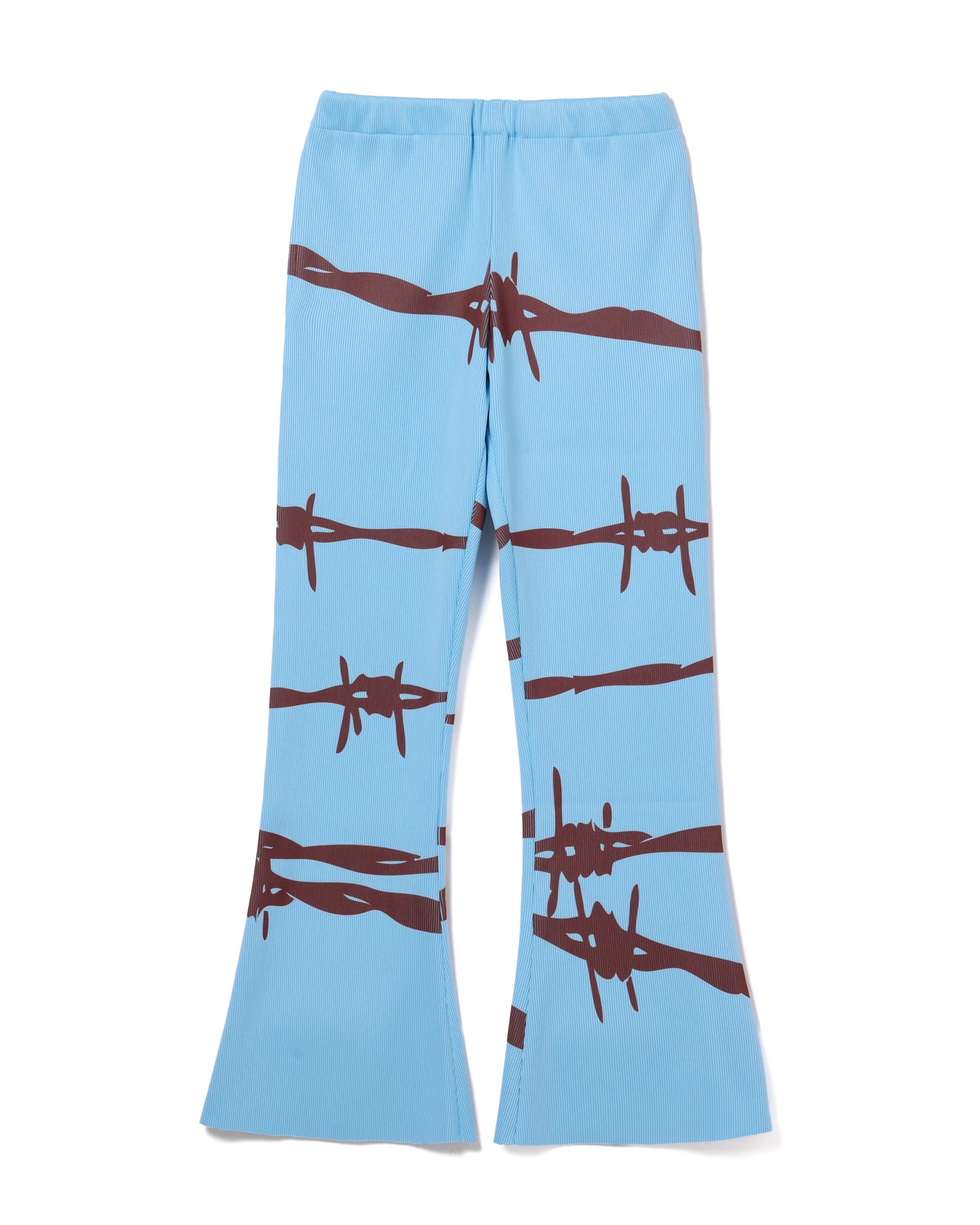 RIB FLARE PANTS (L.BLUE)