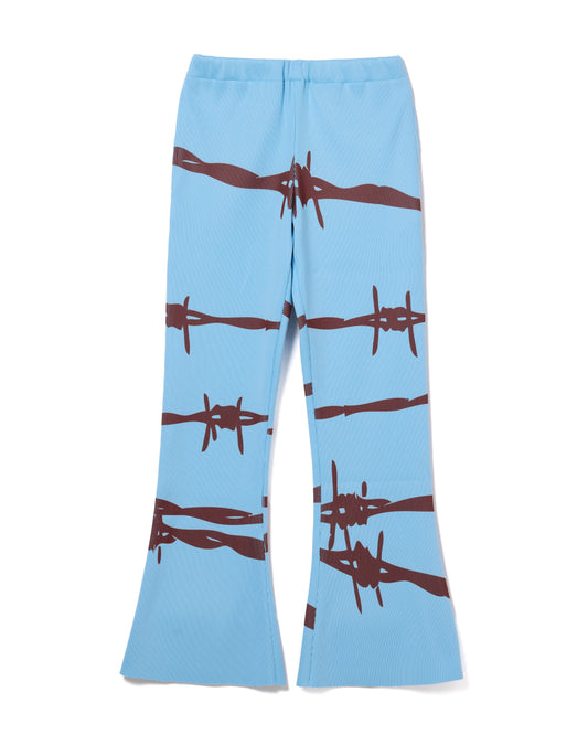 RIB FLARE PANTS (L.BLUE)