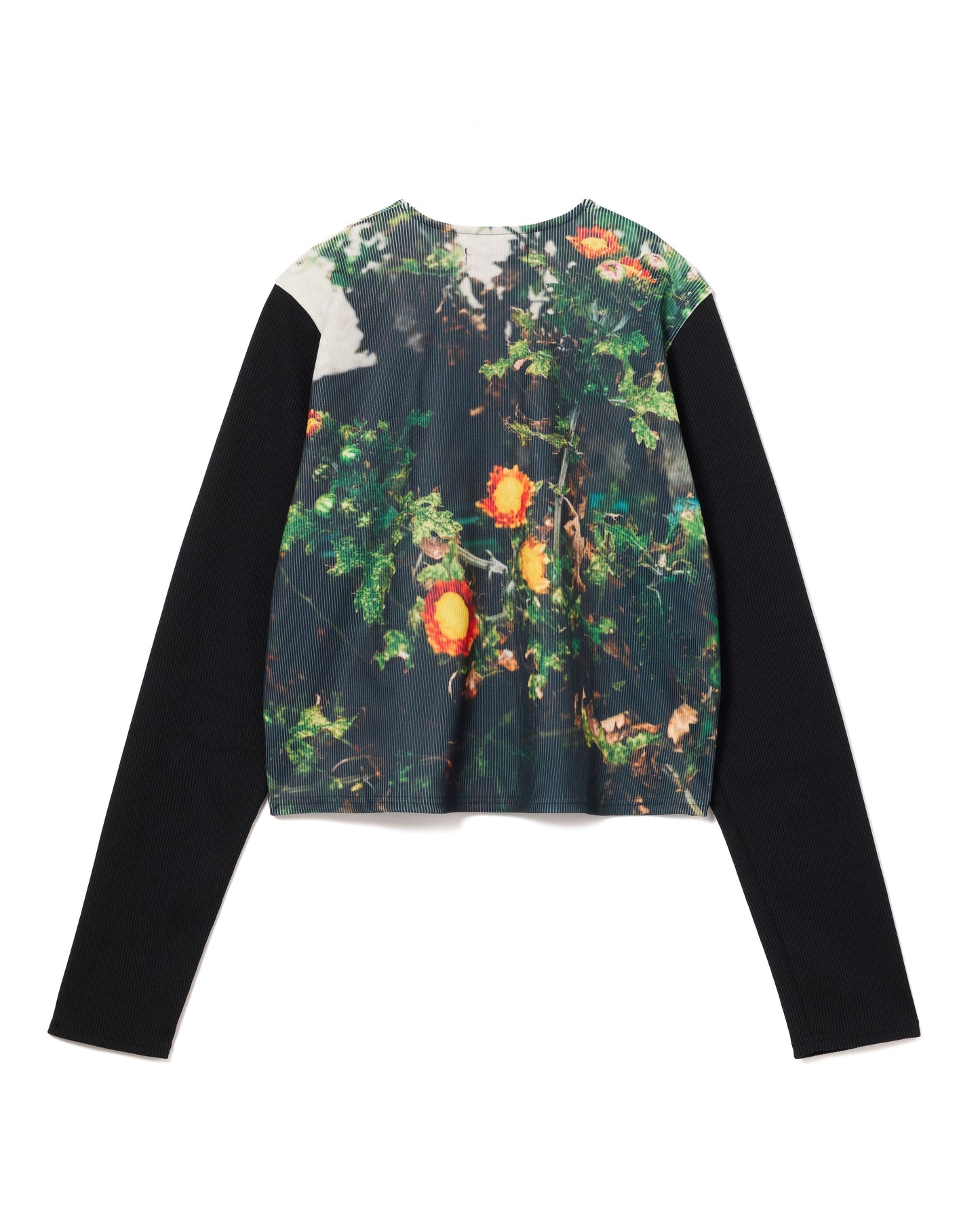 RIB COMPACT CARDIGAN (FLOWER)