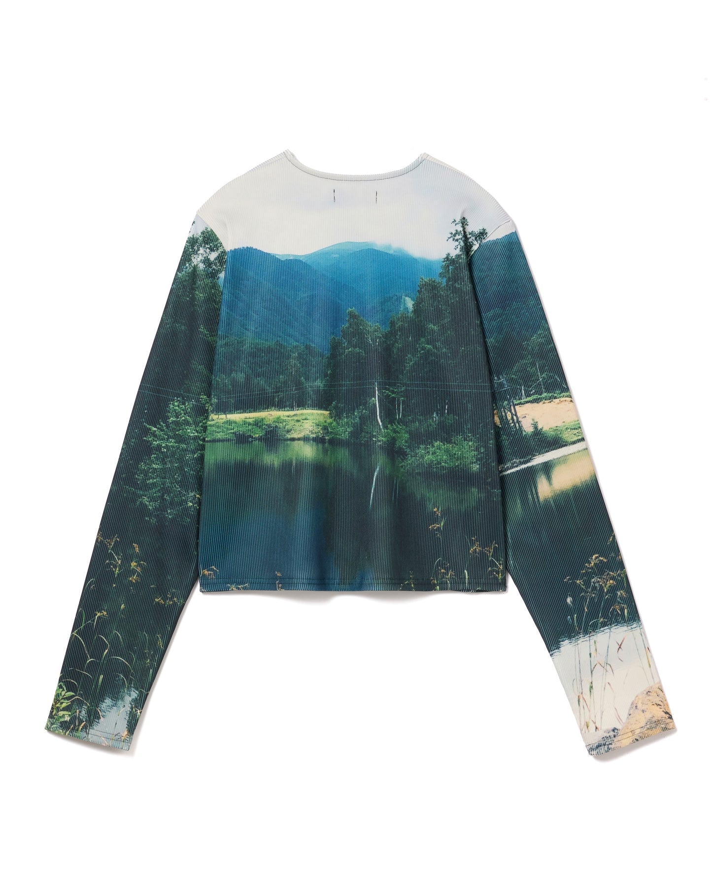 RIB COMPACT CARDIGAN (LAKE)