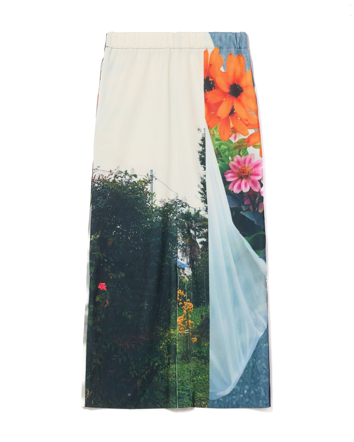 PRINT RIB SKIRT (COLLAGE)