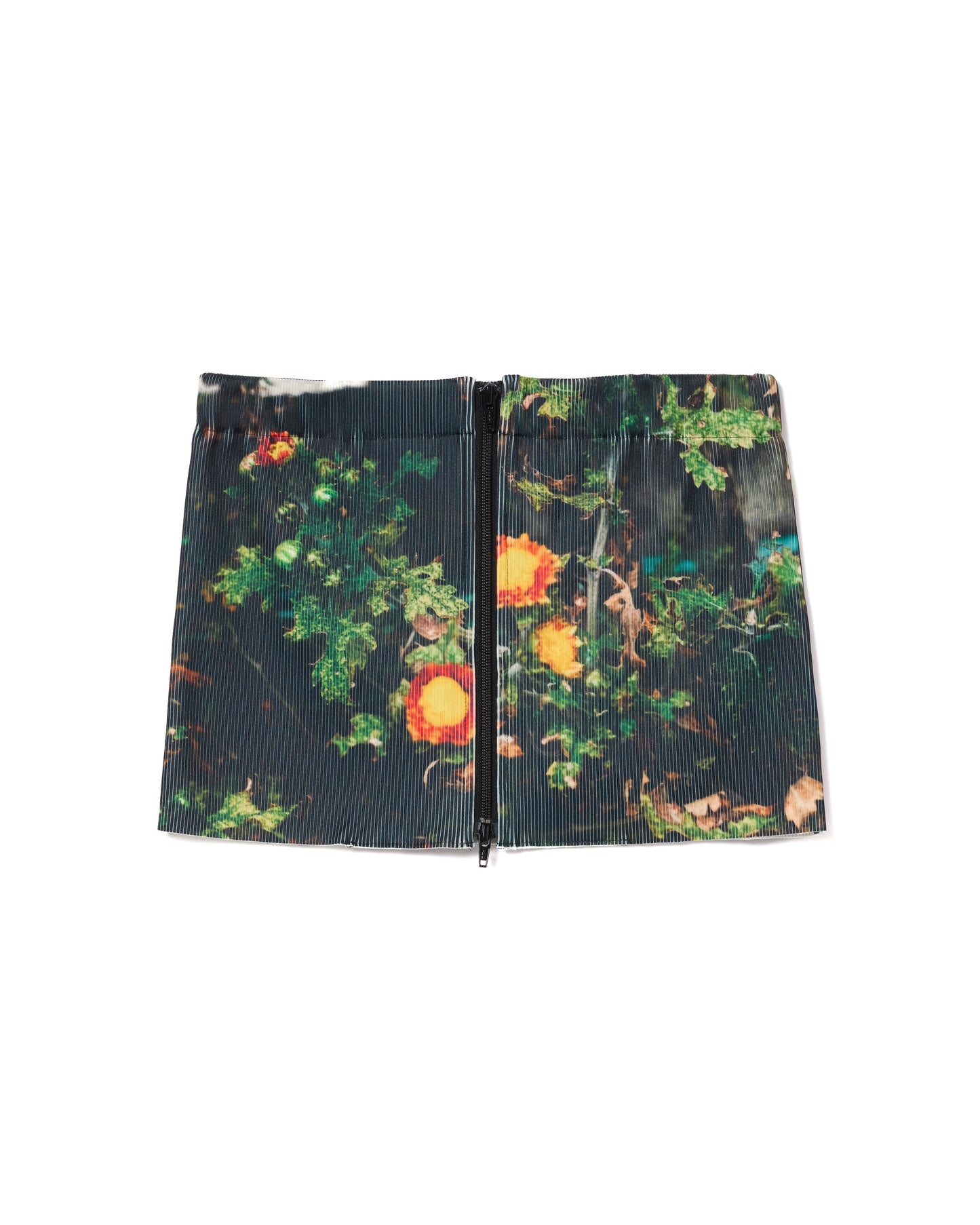 2WAY RIB BUSTIER&MINI SKIRT (FLOWER)