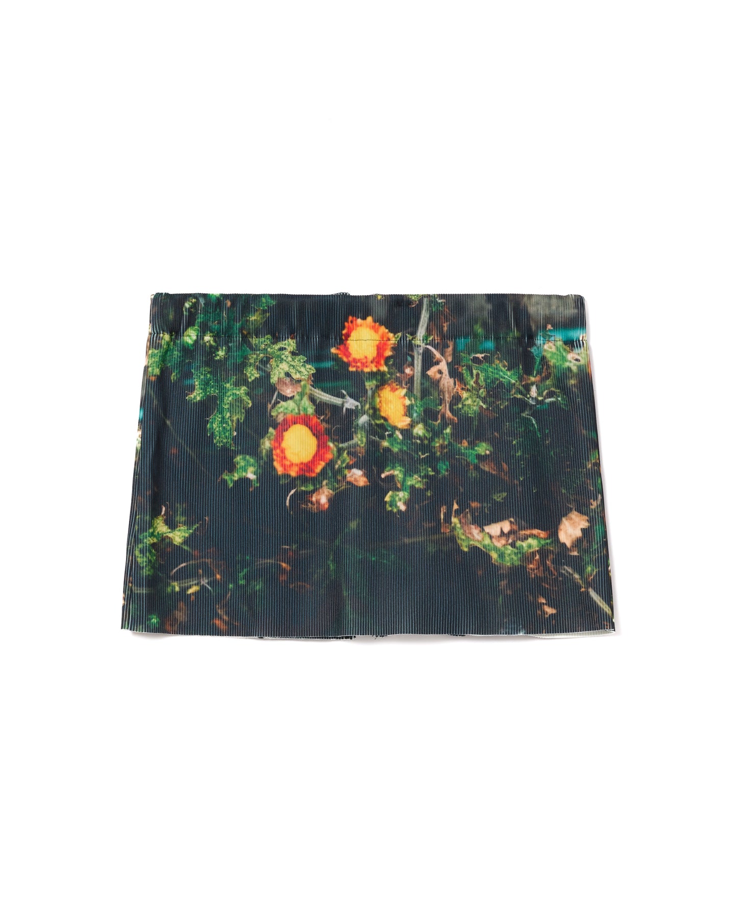 2WAY RIB BUSTIER&MINI SKIRT (FLOWER)