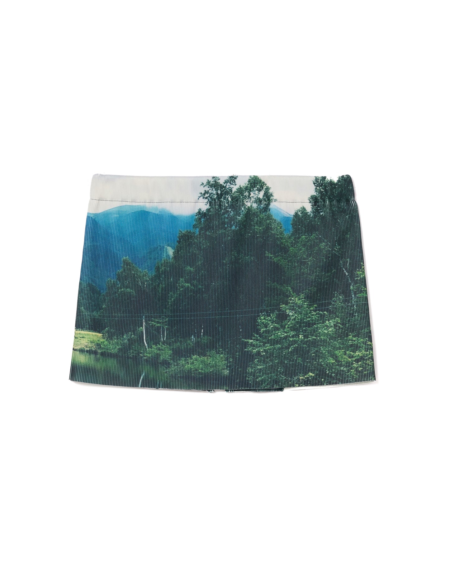 2WAY RIB BUSTIER&MINI SKIRT (LAKE)