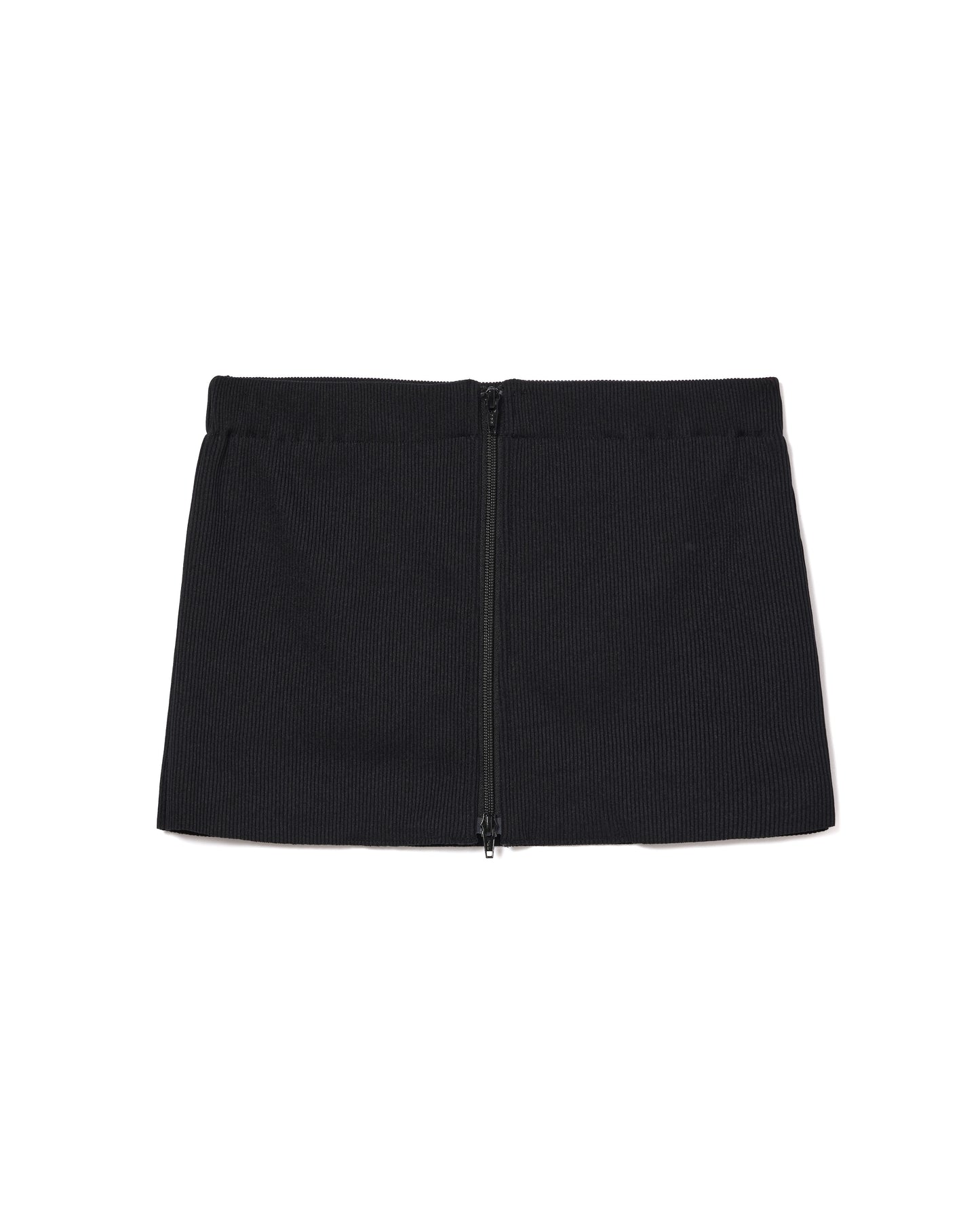 2WAY RIB BUSTIER&MINI SKIRT (BLACK)