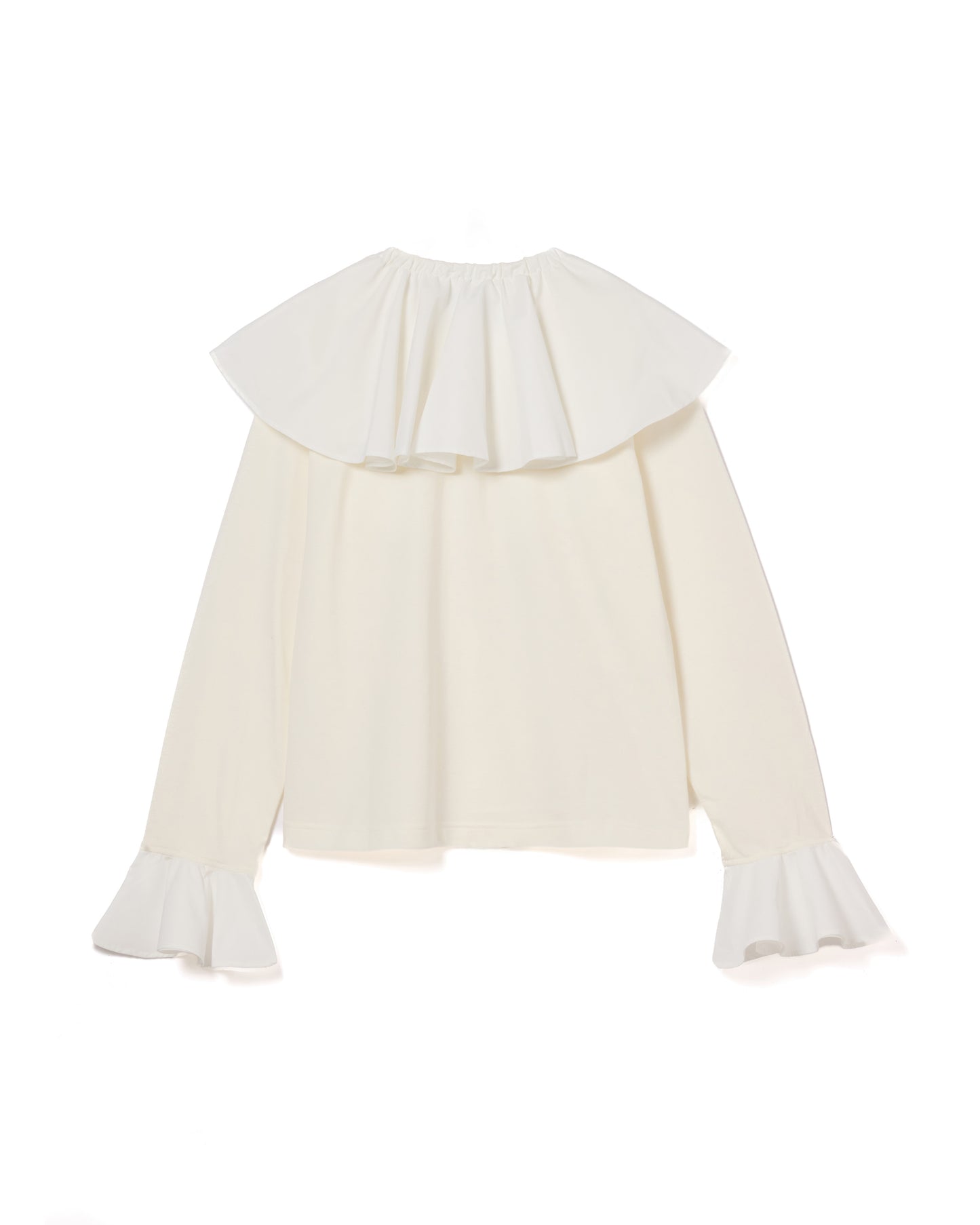 OVER COLLAR L/S TOP (WHITE)