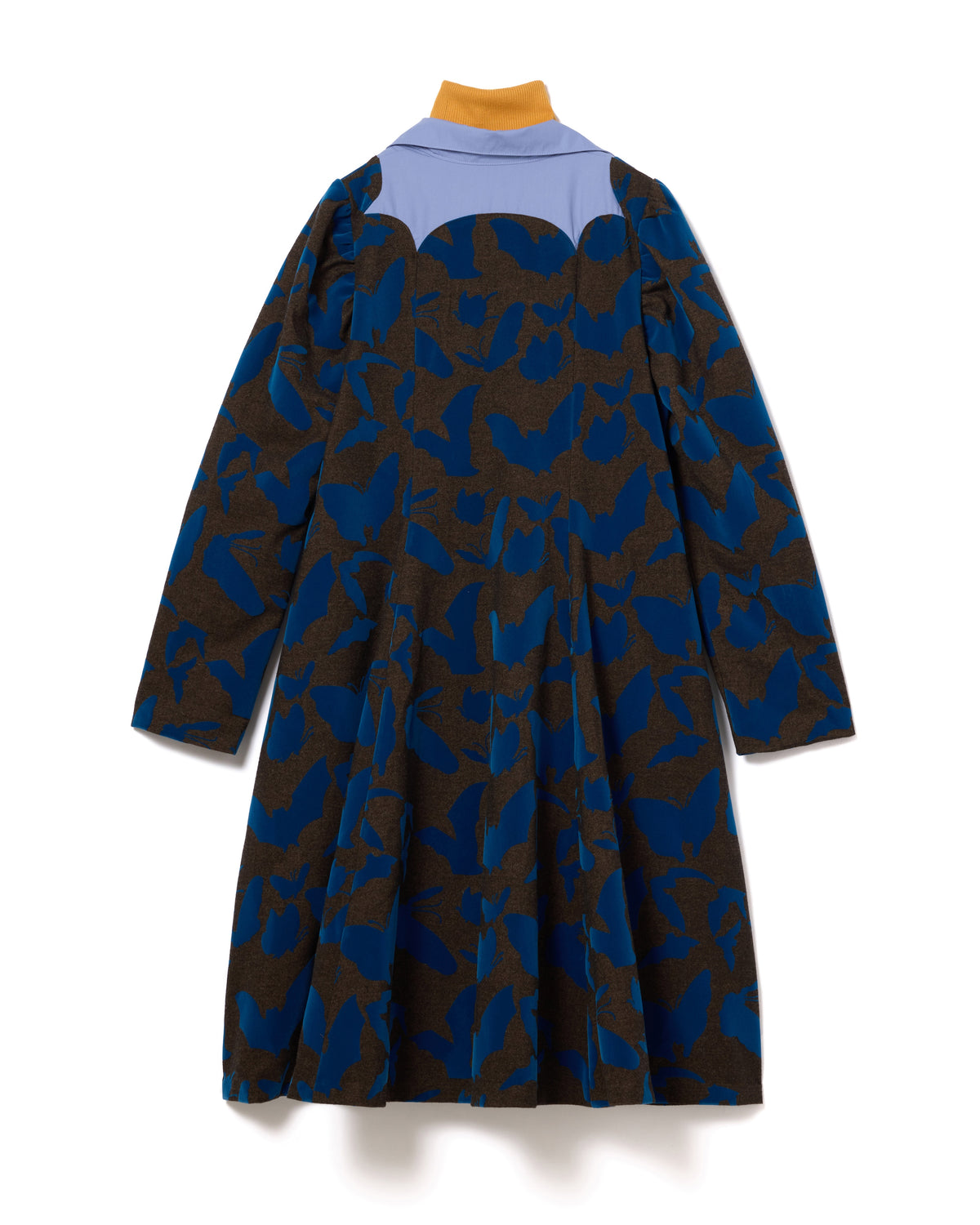 FAKE LAYERED FLOCKY O/P (BROWN x BLUE)