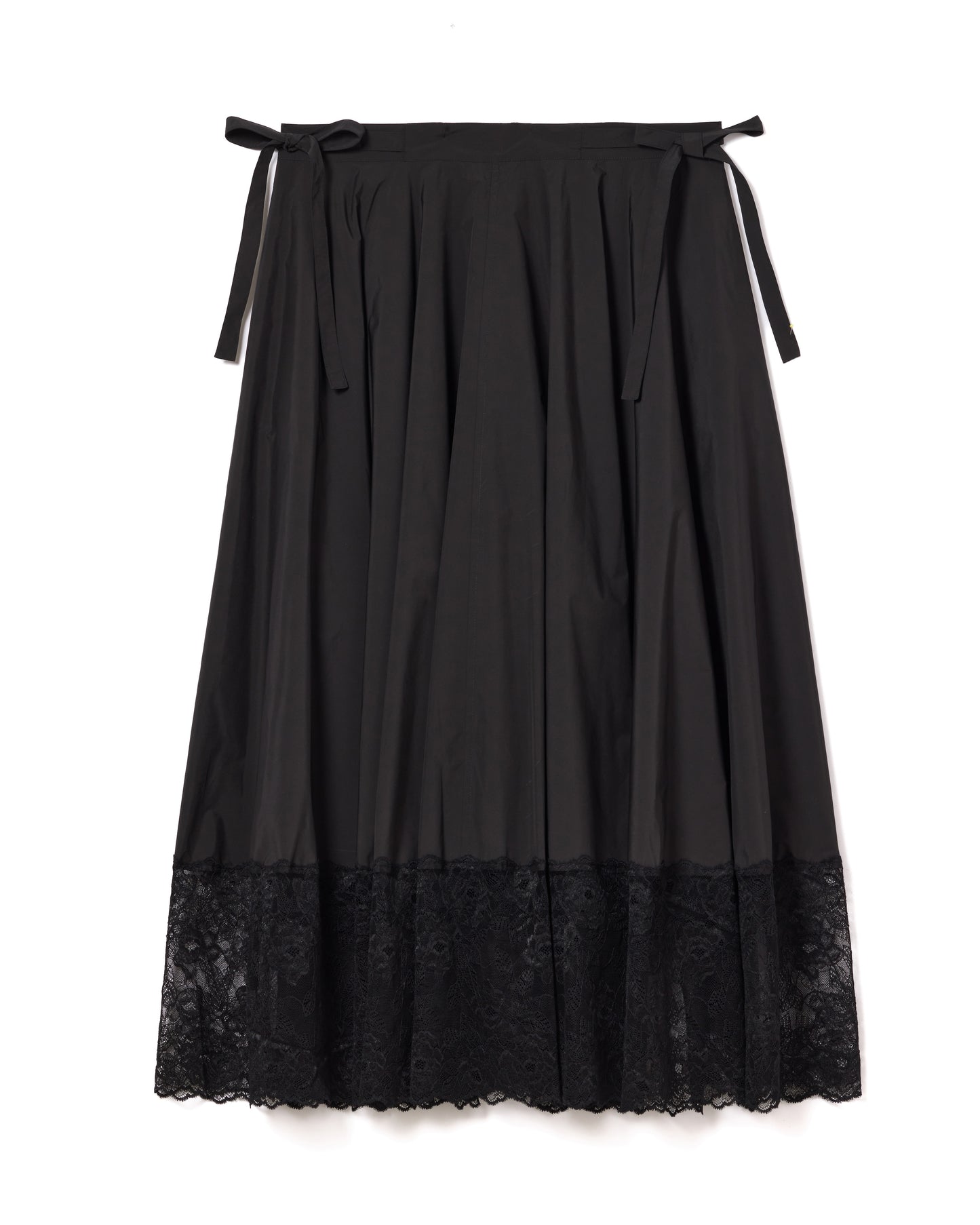 LACE RIBBON SKIRT (BLACK)
