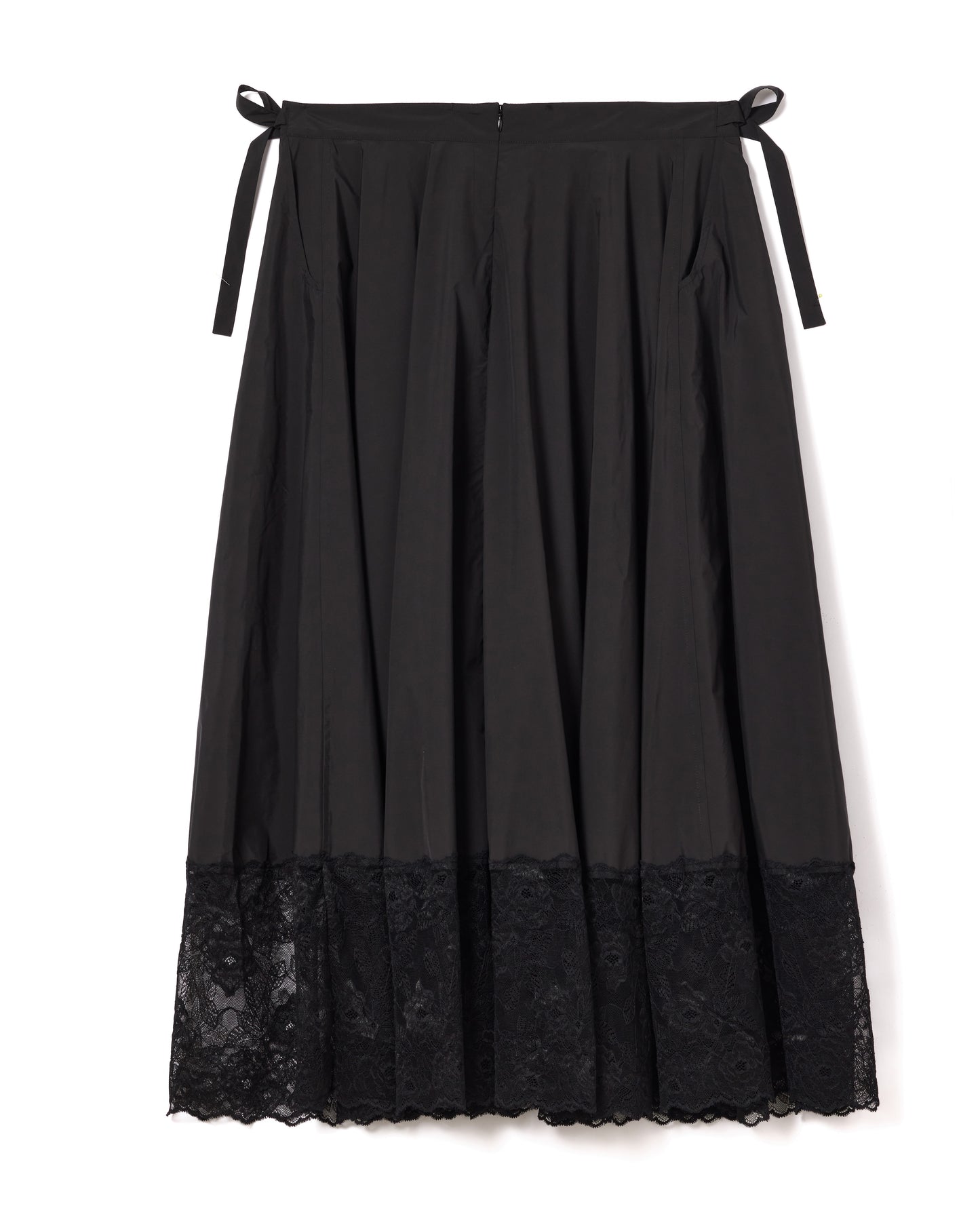 LACE RIBBON SKIRT (BLACK)