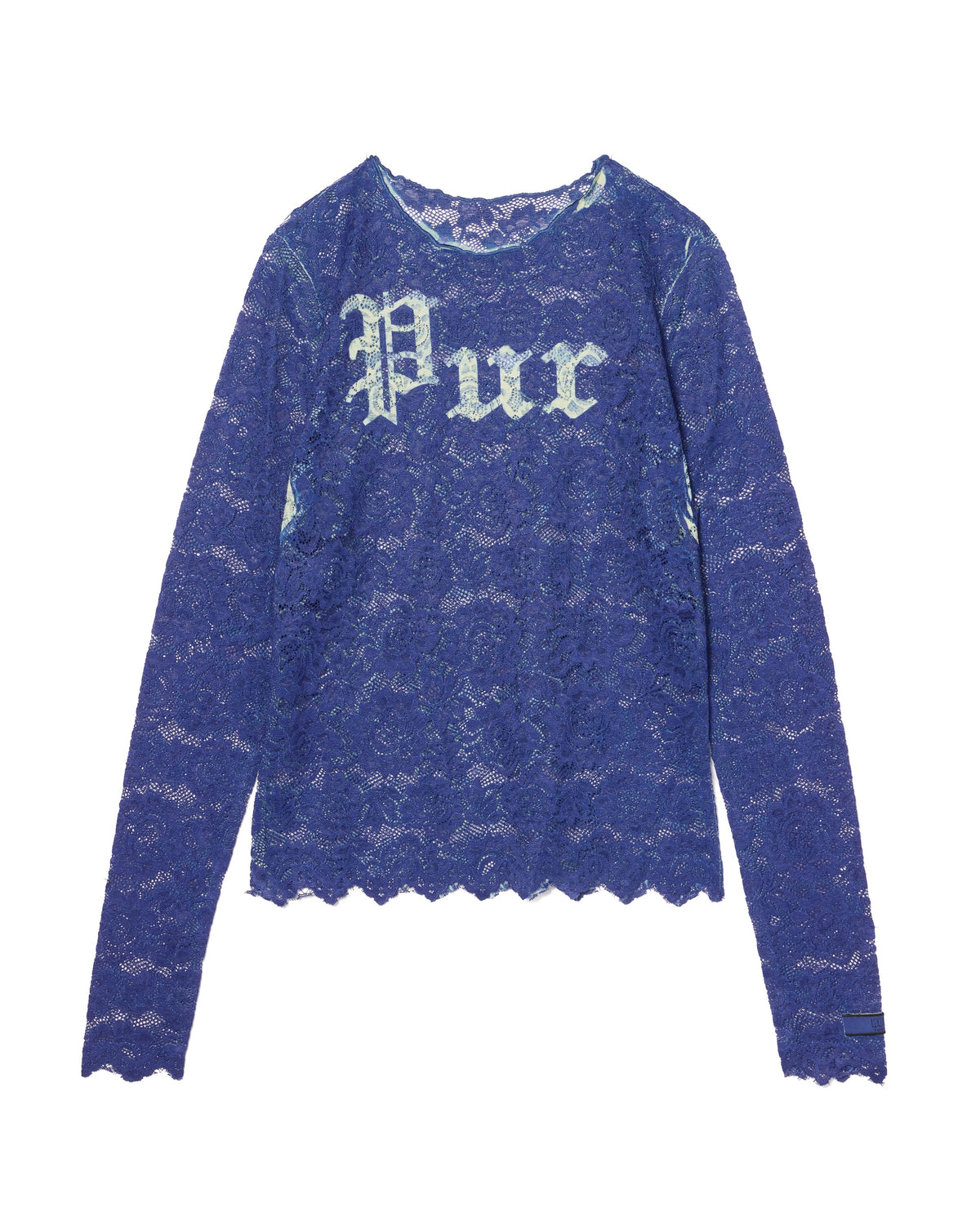 LACE DIRECT PRINT C/S (BLUE)