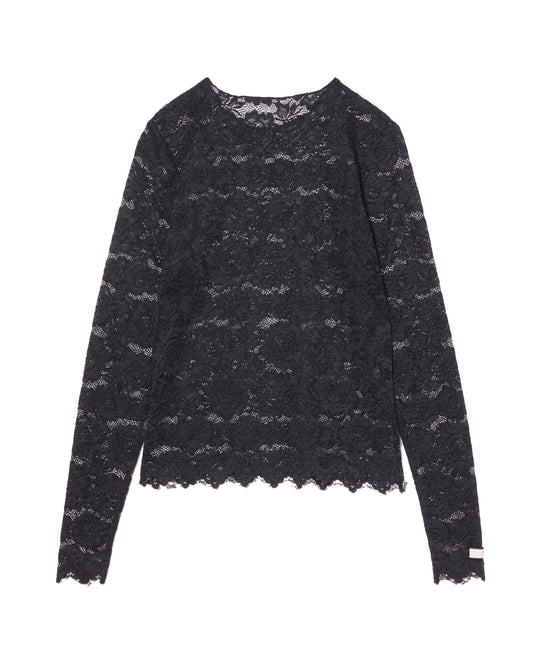 LACE  C/S (BLACK)