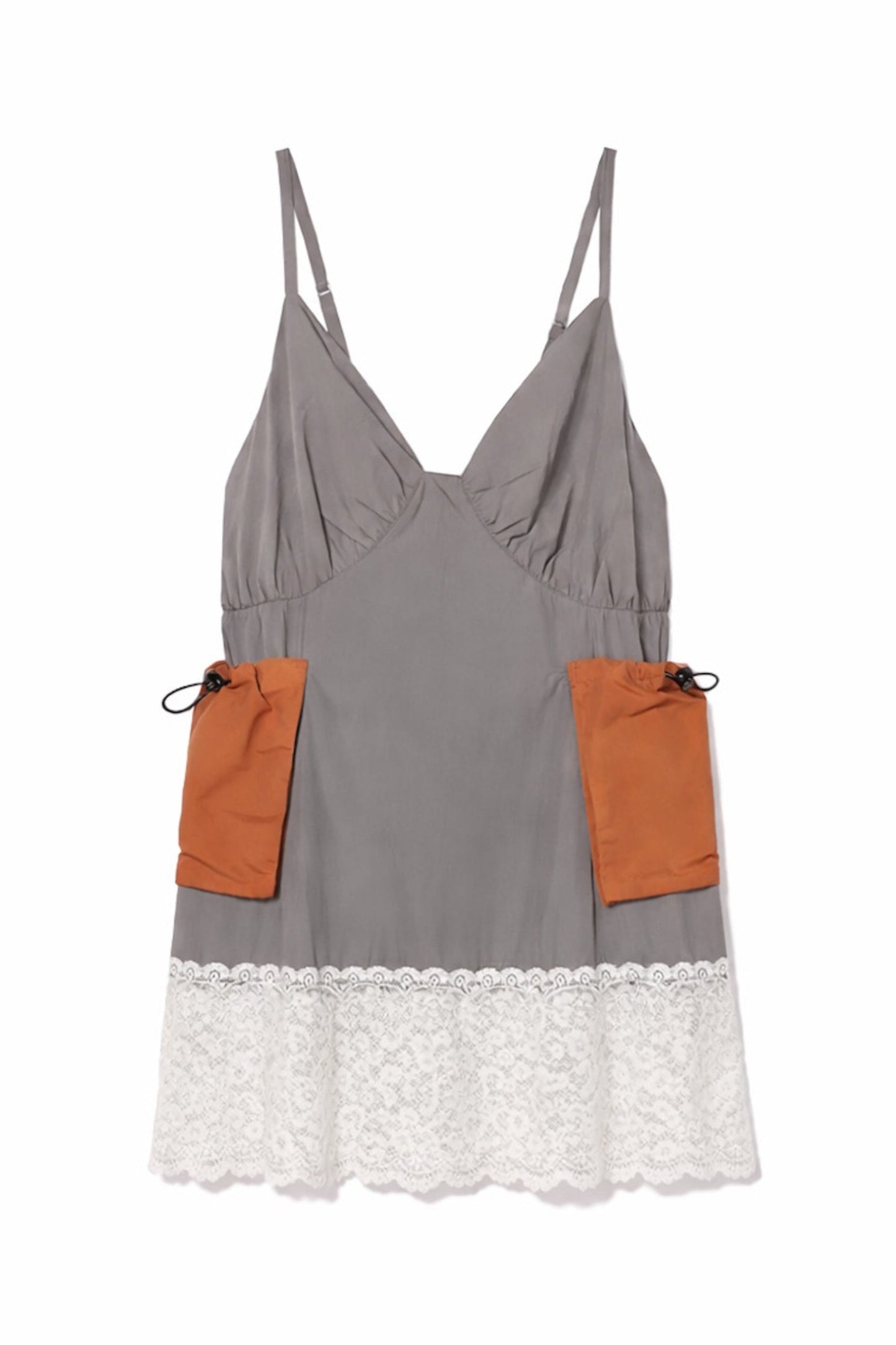 LACE GIMMICK CAMISOLE (GRAY)