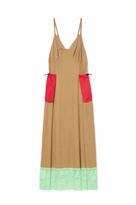 LACE GIMMICK ONE-PIECE (MUSTARD)