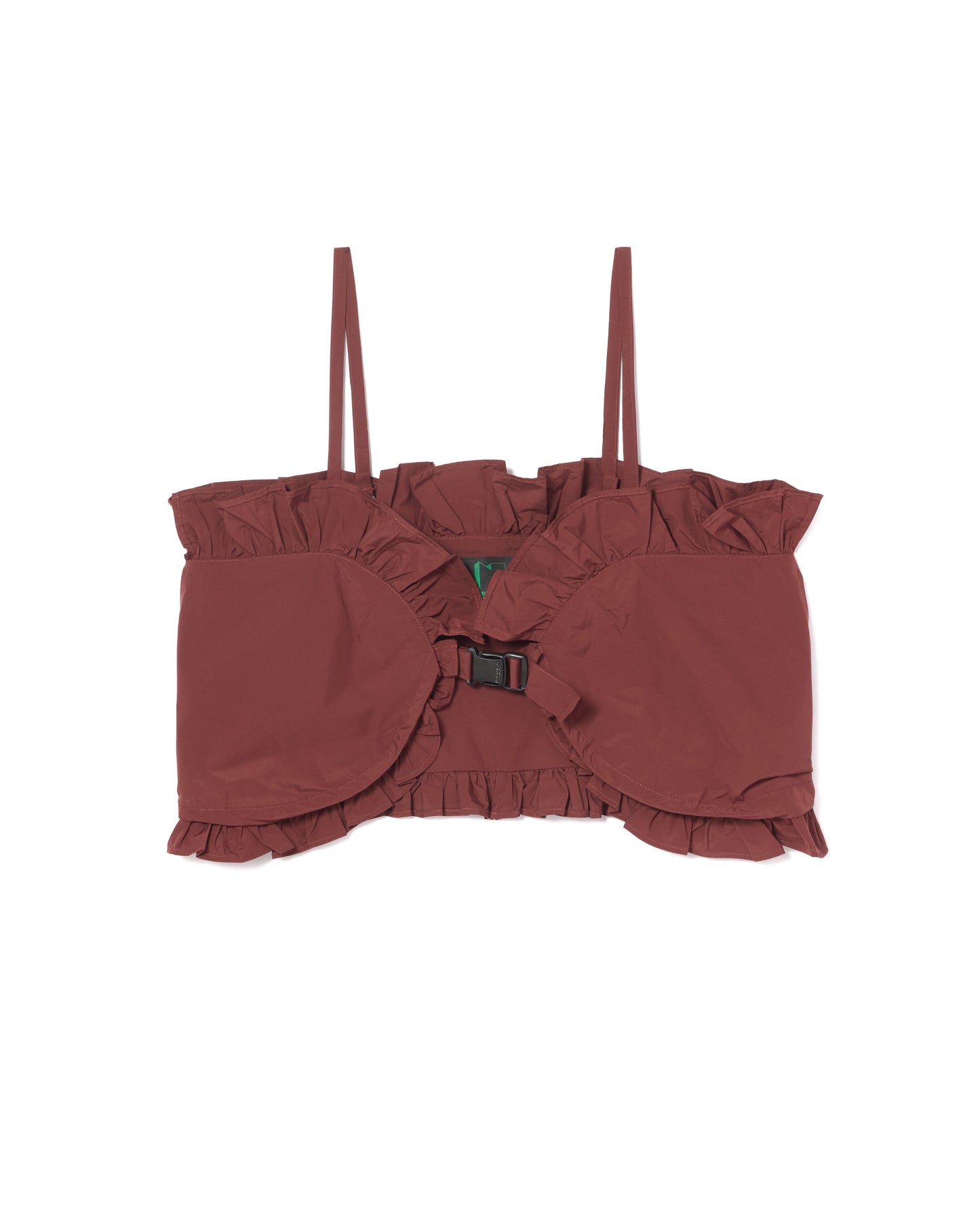 FRILL CAMISOLE BUSTIER (WINE)