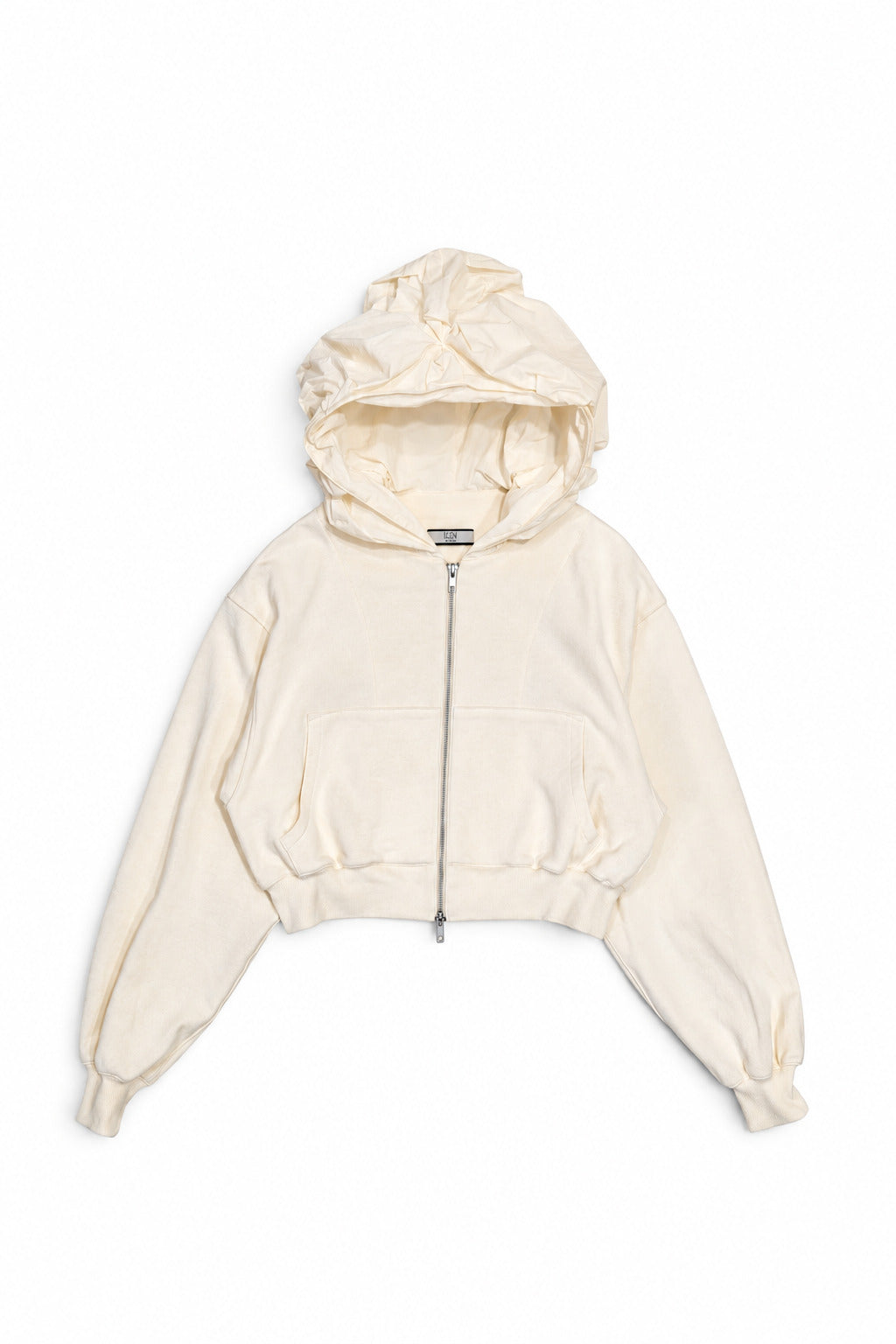 FLOWER SMOCKING HOODIE (WHITE)