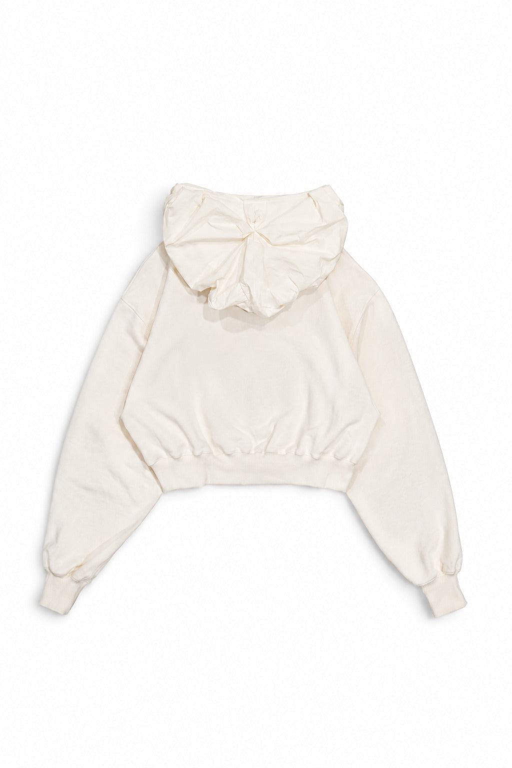 FLOWER SMOCKING HOODIE (WHITE)