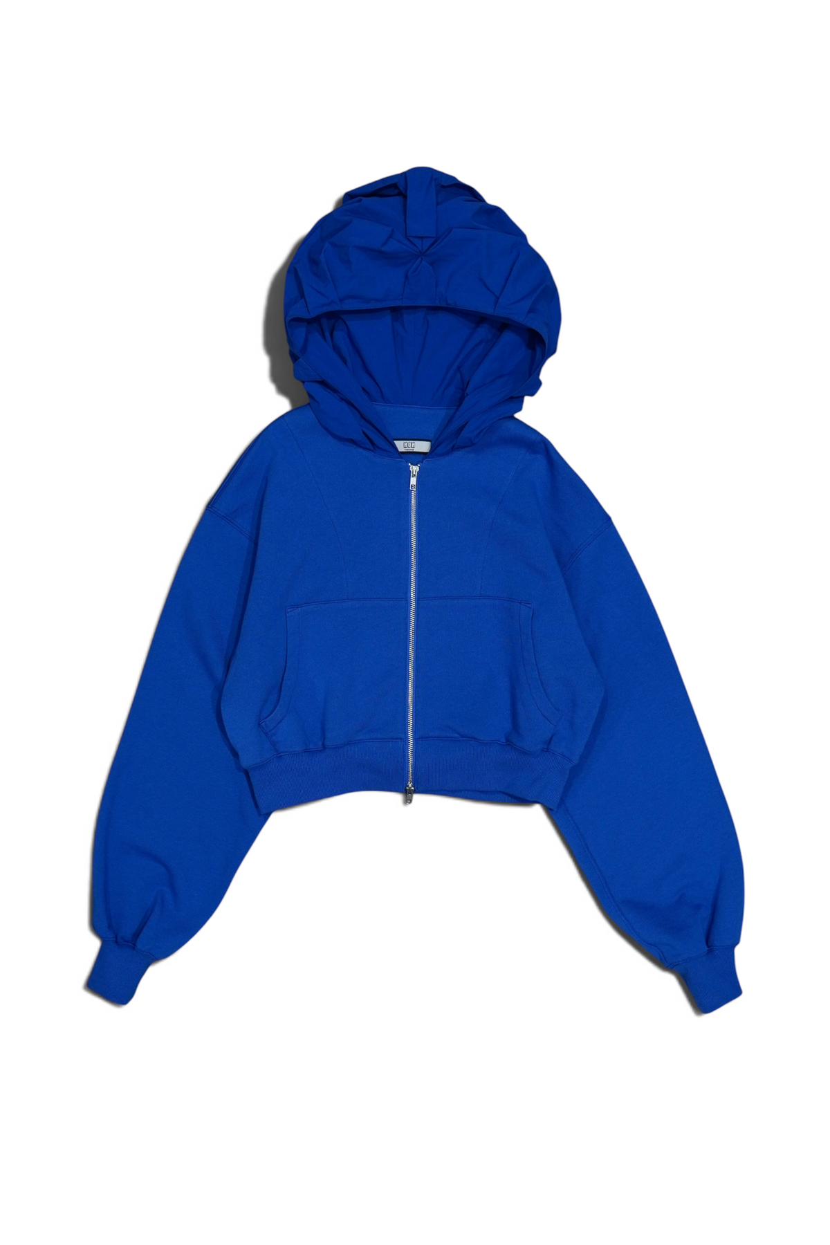 FLOWER SMOCKING HOODIE (BLUE)