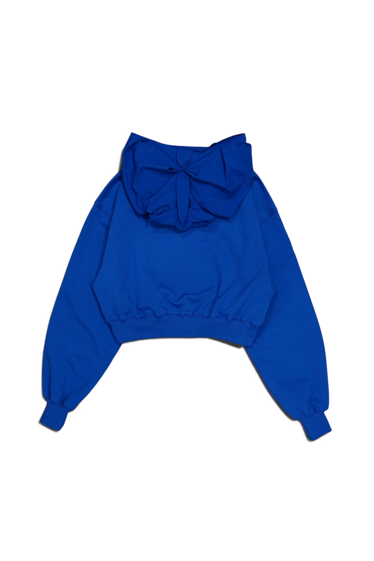 FLOWER SMOCKING HOODIE (BLUE)