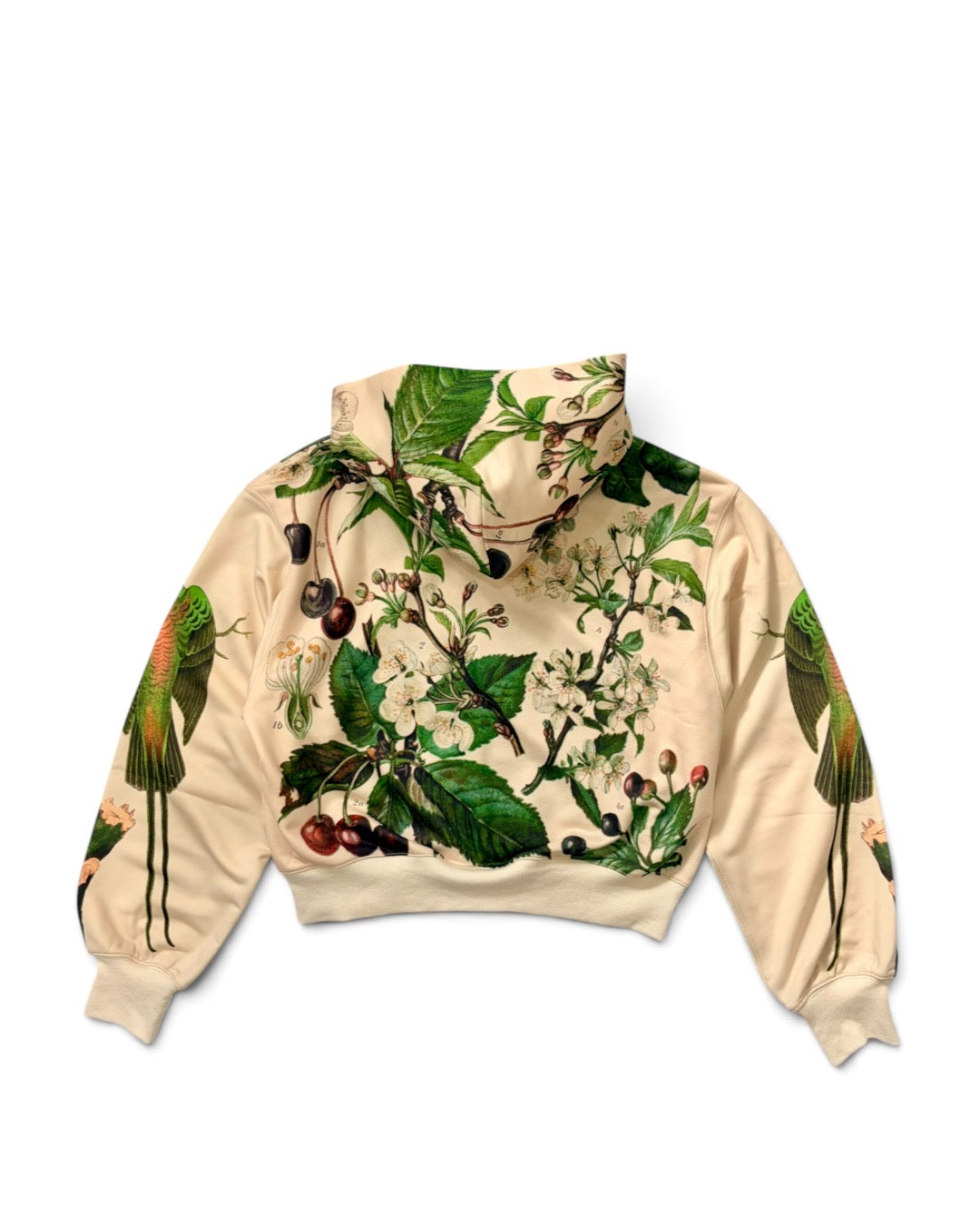 PRINT SWEAT ZIP-UP HOODIE (PLANTS)
