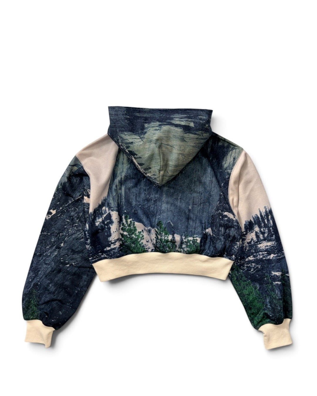 PRINT SWEAT ZIP-UP HOODIE (MOUNTAIN)