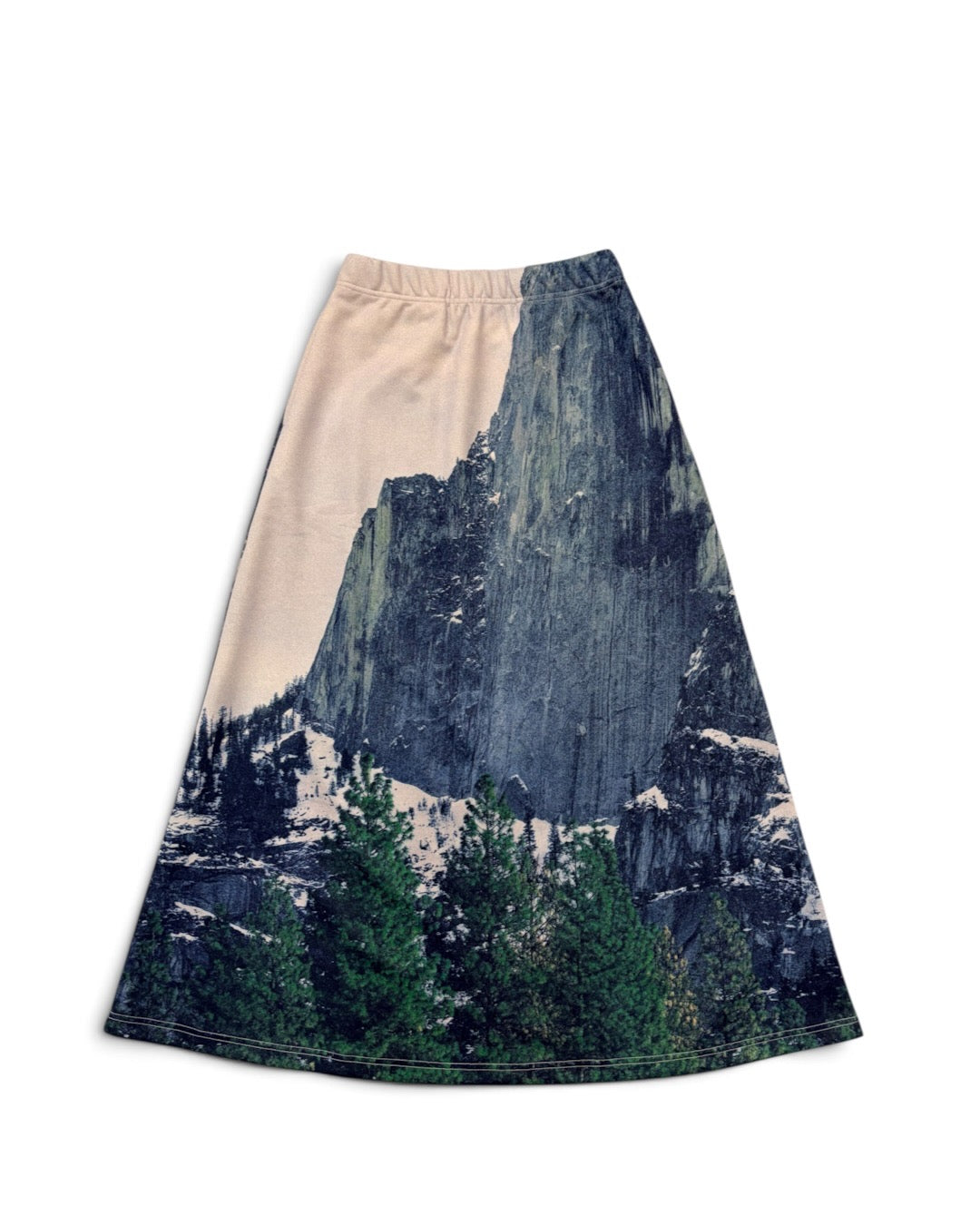 PRINT SWEAT LONG SKIRT (MOUNTAIN)