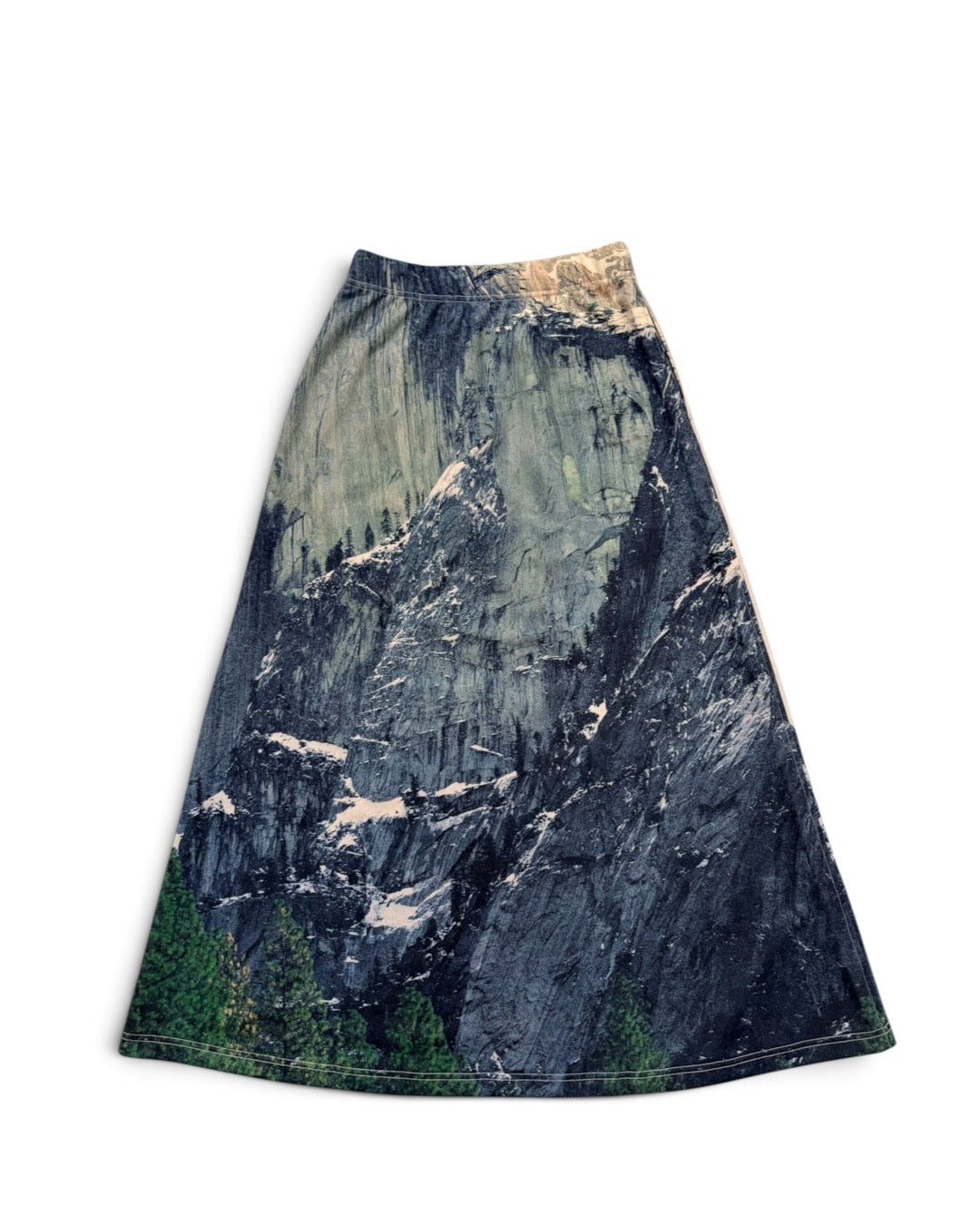PRINT SWEAT LONG SKIRT (MOUNTAIN)